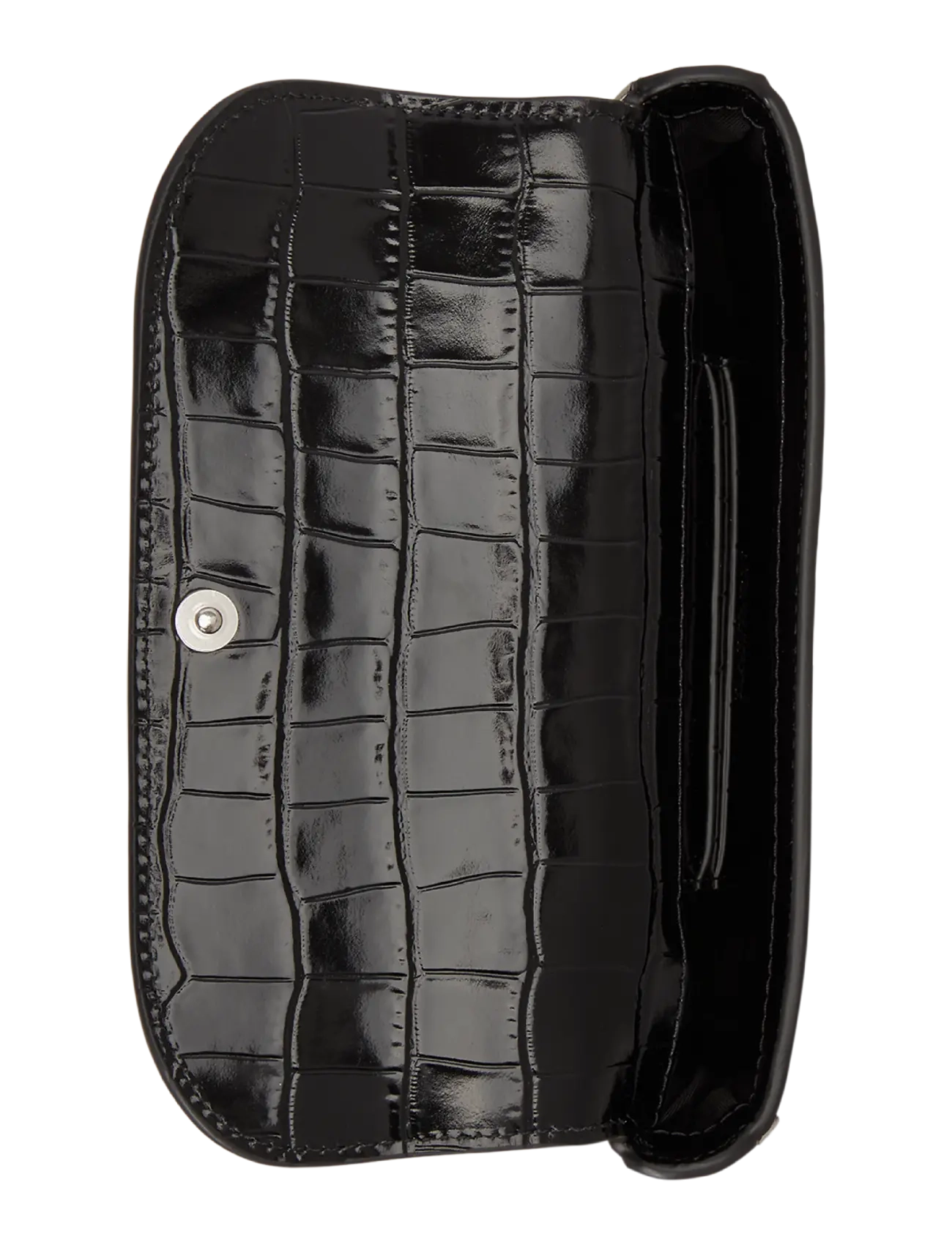 Lauren Ralph Lauren - Croc-Embossed Marcy Crossbody Wallet - black - 4