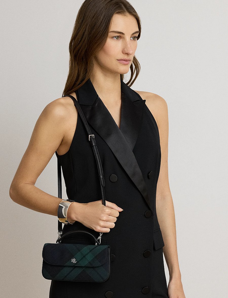 Lauren Ralph Lauren - Black Watch Twill Marcy Crossbody Wallet - black watch tarta - 5