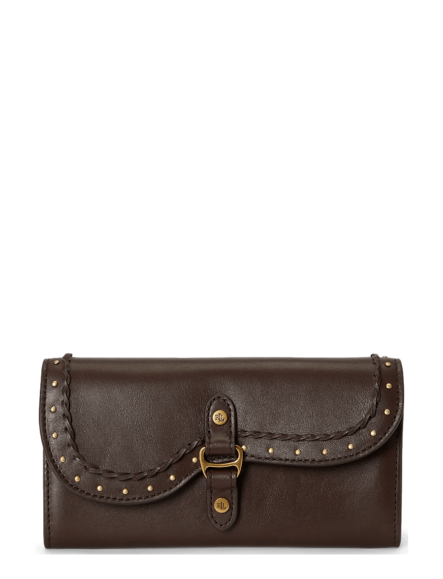 Lauren Ralph Lauren - Studded Leather Tasha Continental Wallet - chestnut brown - 0