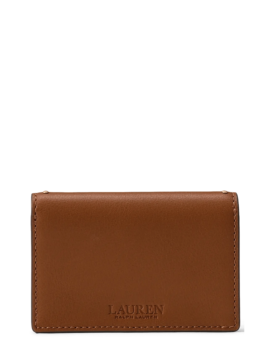 Lauren Ralph Lauren - Studded Leather Small Tasha Card Case - kartenetuis - lauren tan - 1