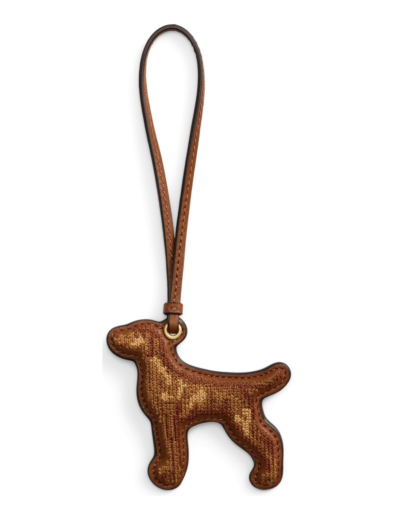 Lauren Ralph Embroidered Vizsla Charm, One Size, Accessories, Braun - Key Rings & Bag Charms, Frauen