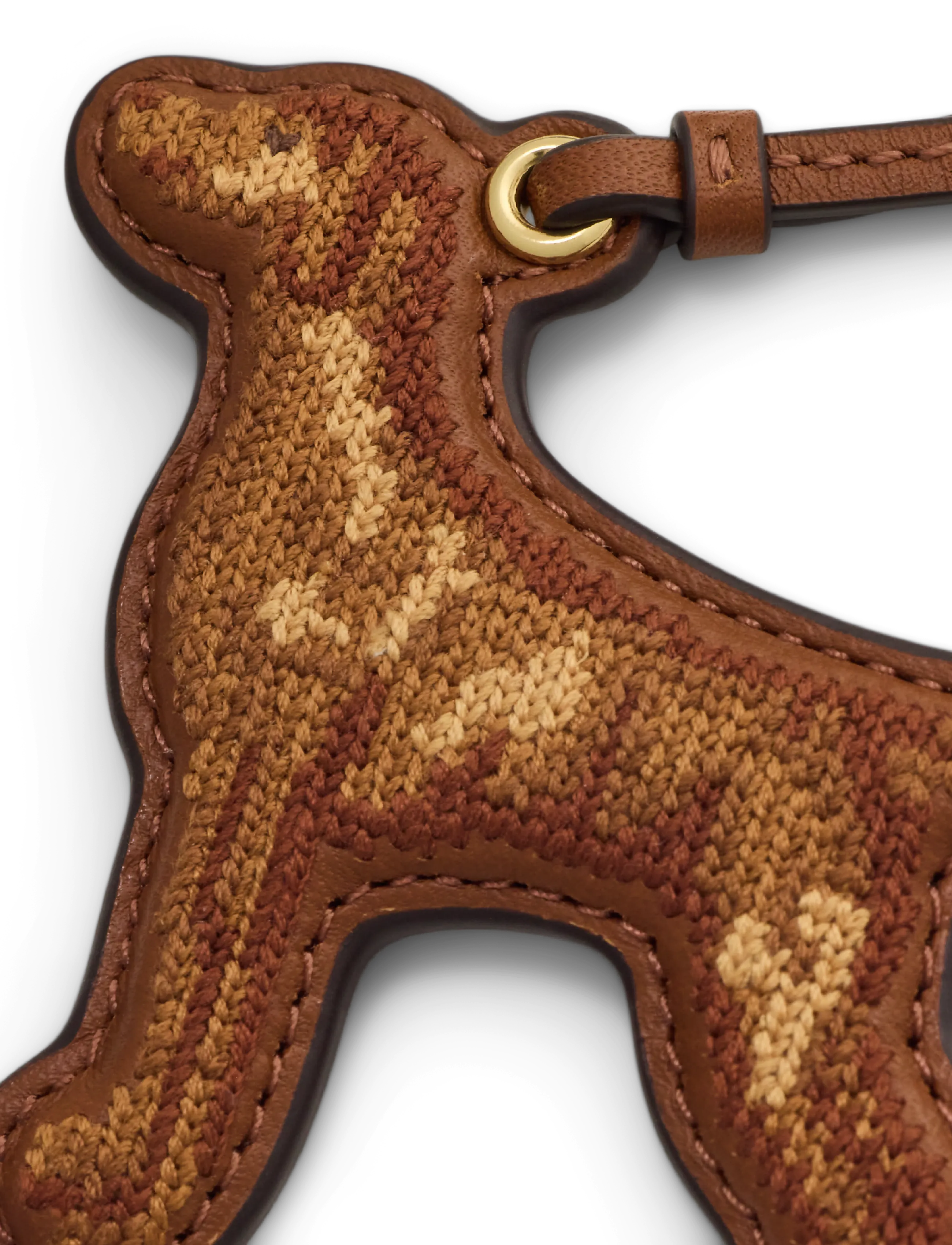 Lauren Ralph Lauren - Embroidered Vizsla Charm - lauren tan - 3