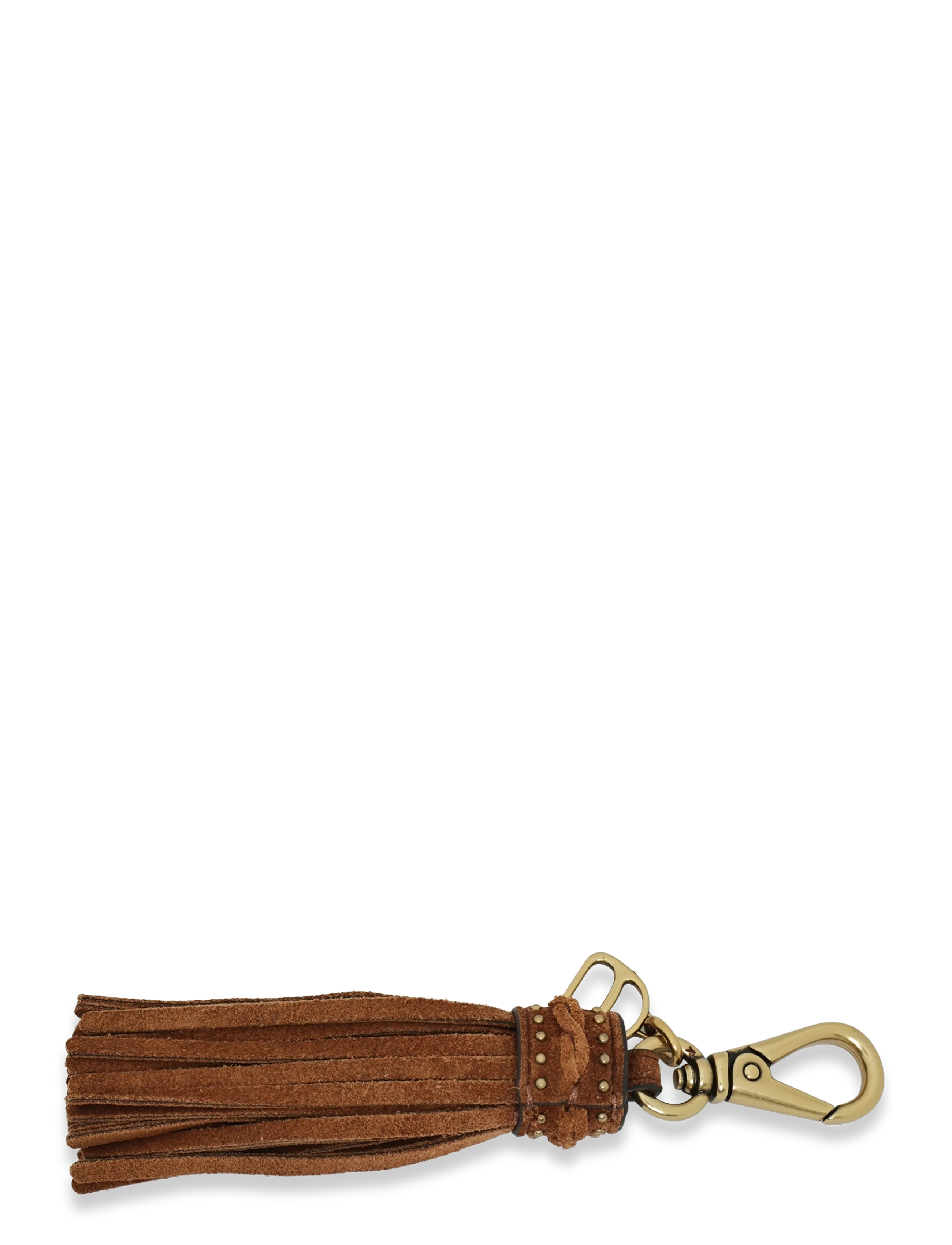 Lauren Ralph Lauren - D-Ring & Studded Suede Tassel Charm - sügisene kokkuhoid - lauren tan - 1