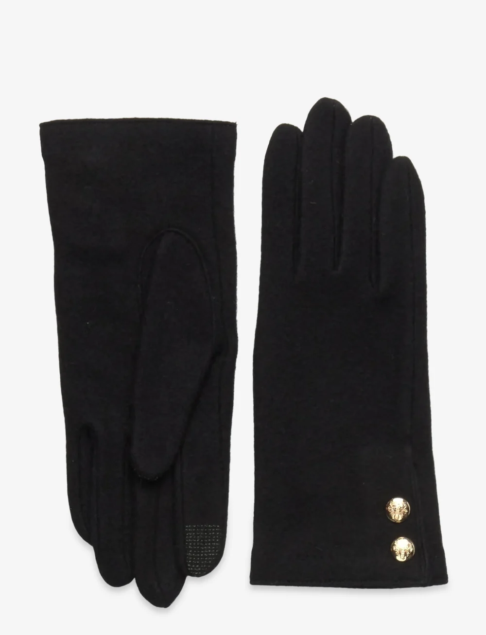 Lauren Ralph Lauren - WOOL NYLON CASHMERE-2 BUTTON GLV-GL - kaschmir - black - 0