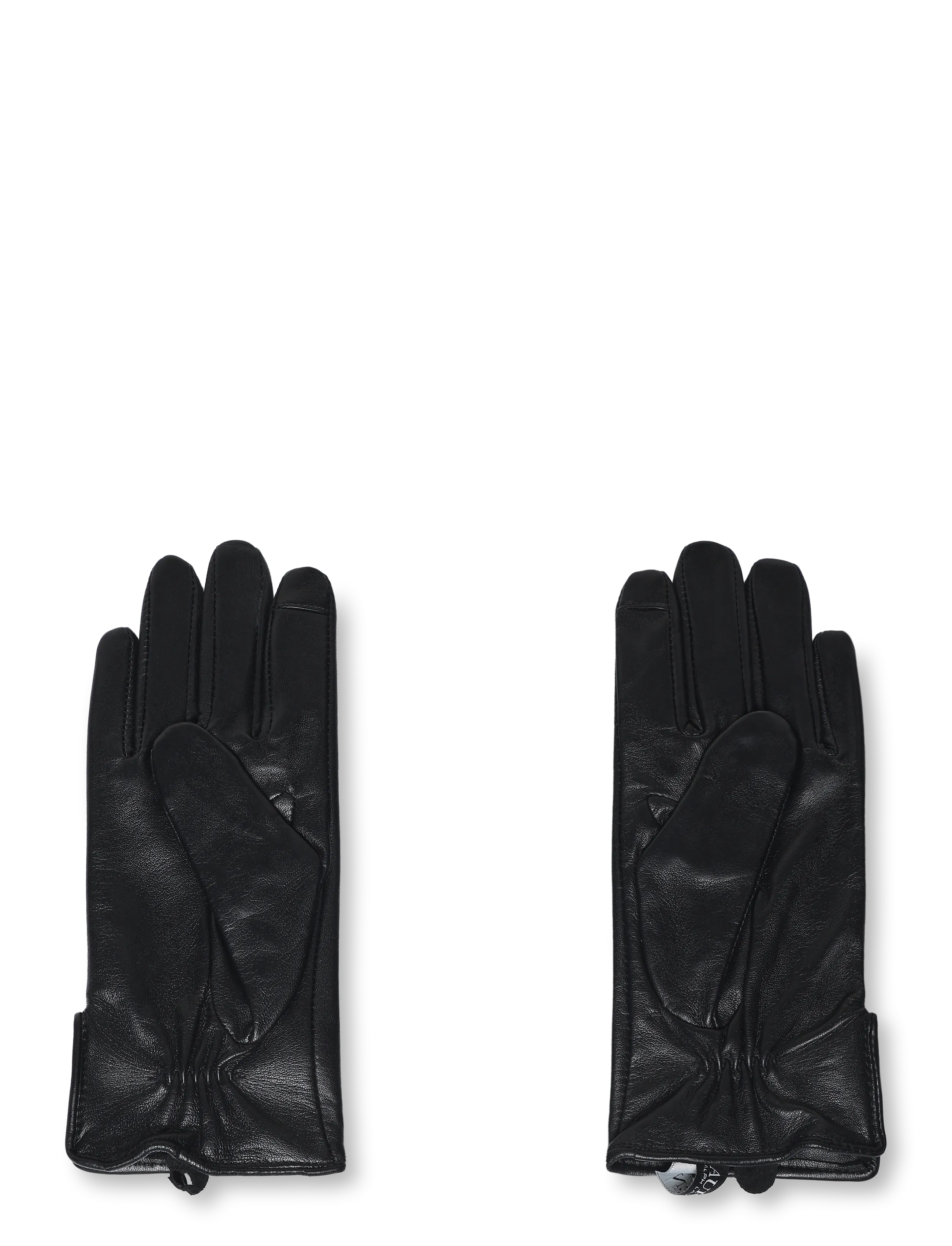 Lauren Ralph Lauren SHEEPSKIN-LTHR BUT GLV-GLV - Lederhandschuhe - BLACK / black