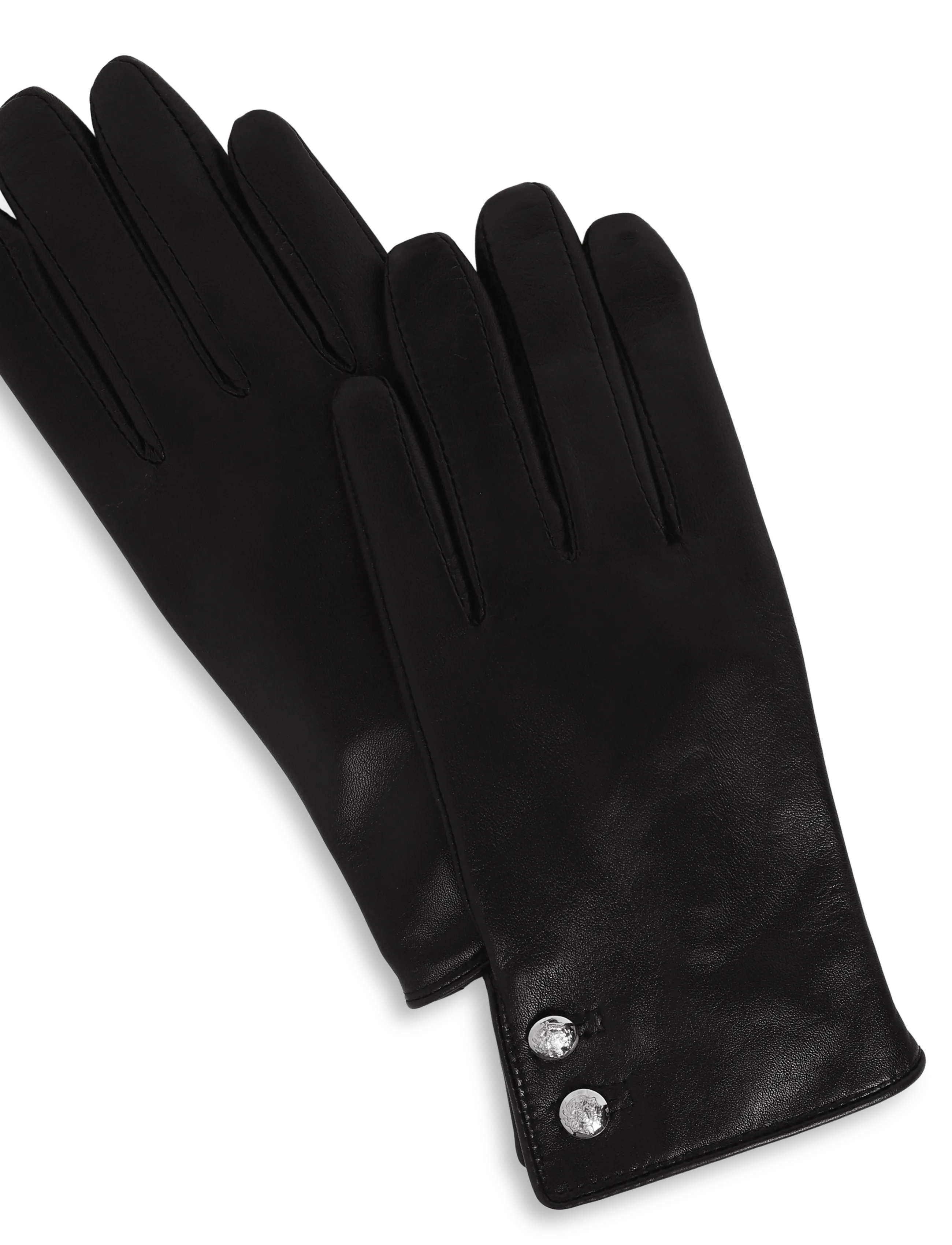Lauren Ralph Lauren - SHEEPSKIN-LTHR BUT GLV-GLV - lederhandschuhe - black - 2