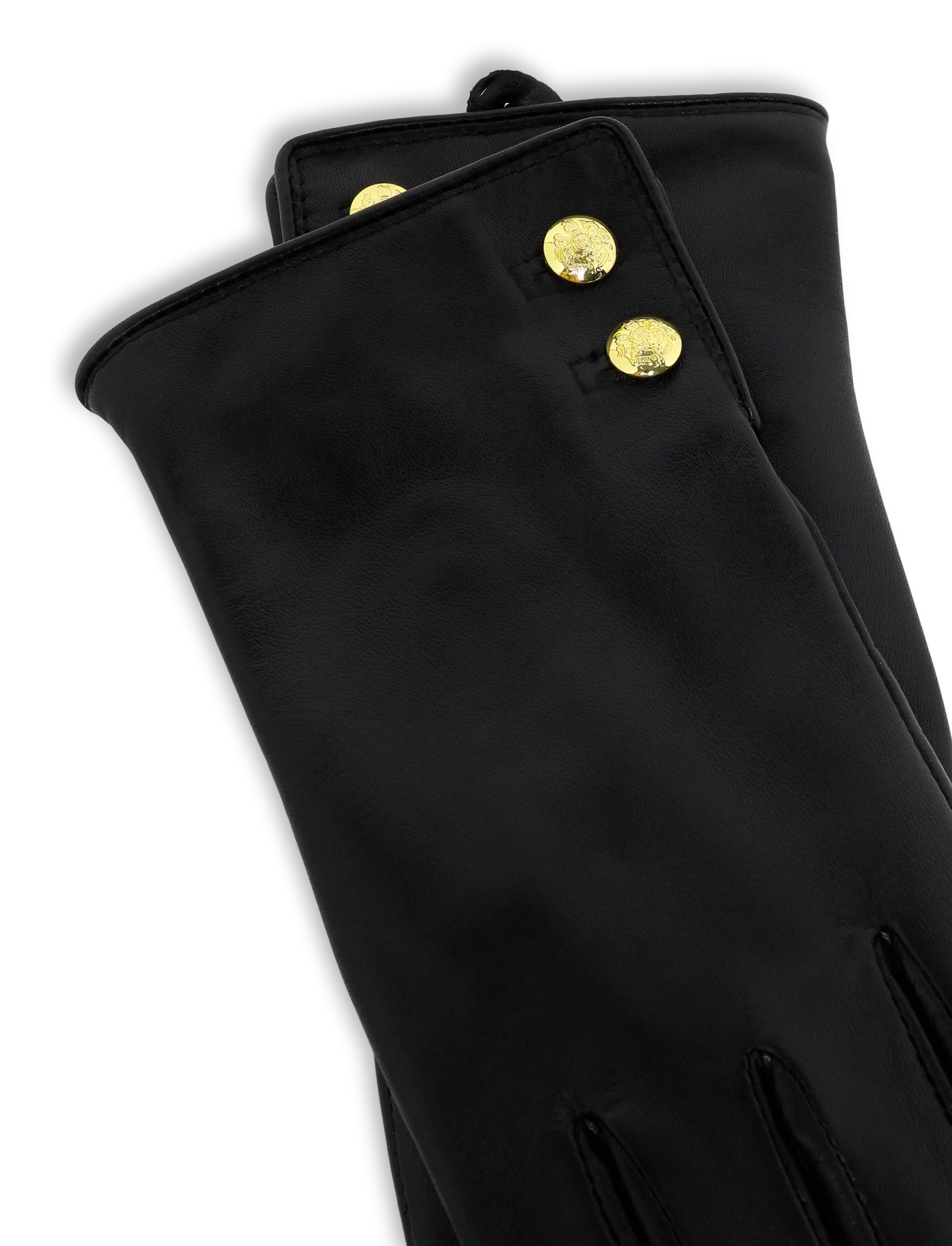 Lauren Ralph Lauren - SHEEPSKIN-LTHR BUT GLV-GLV - lederhandschuhe - black - 3
