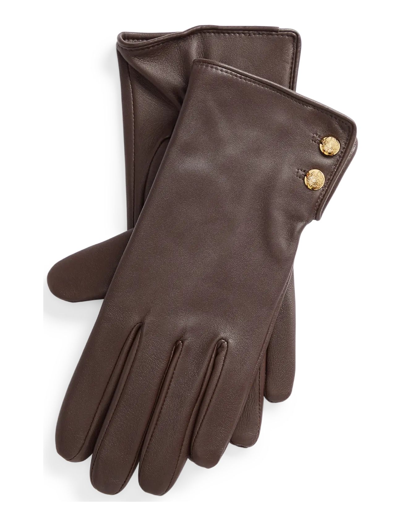 Lauren Ralph Lauren Sheepskin Tech Gloves - Accessoarer - BROWN / brown