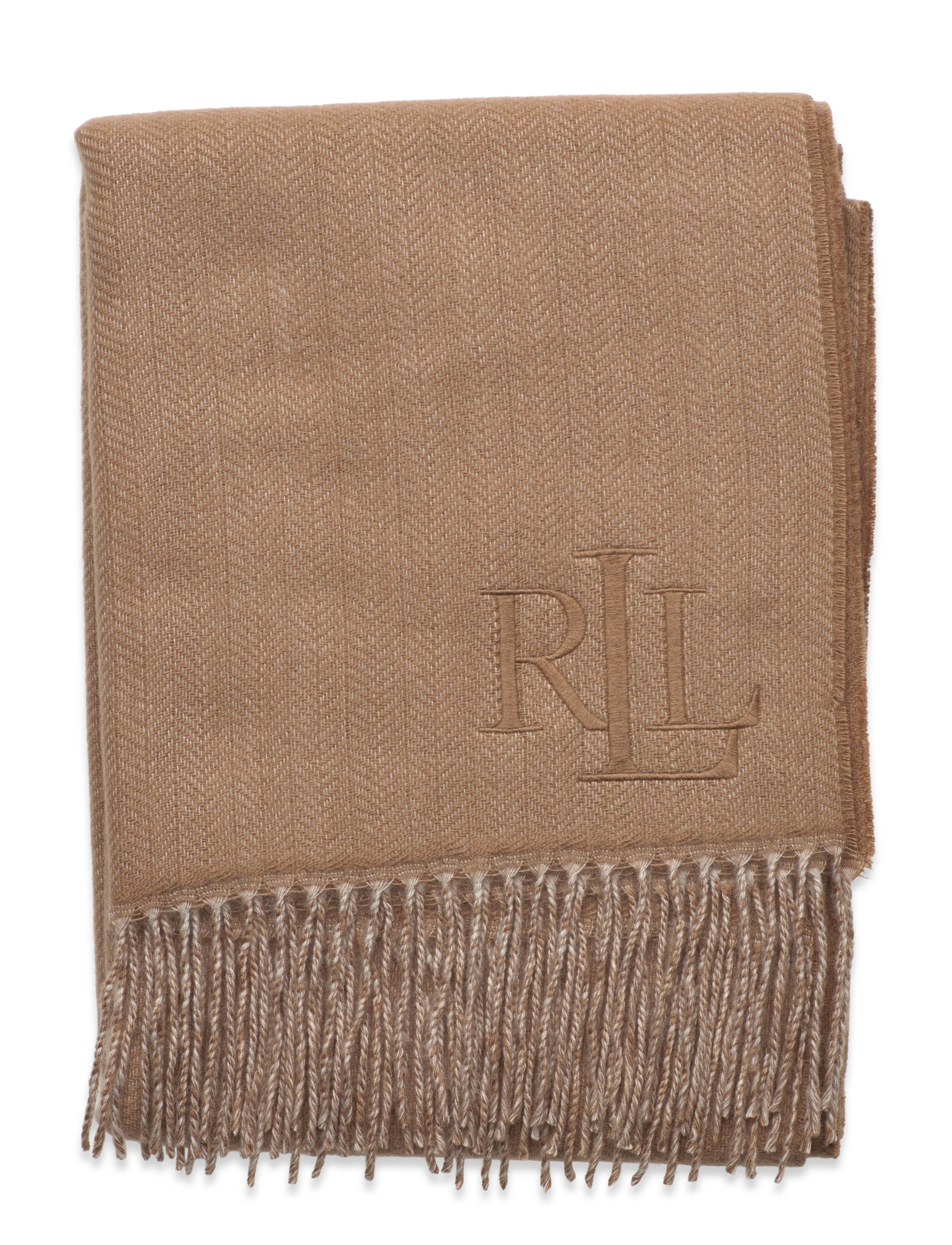 Lauren Ralph Lauren - ACRYLIC BLEND-HERRINGBONE SCARF - classic camel - 1