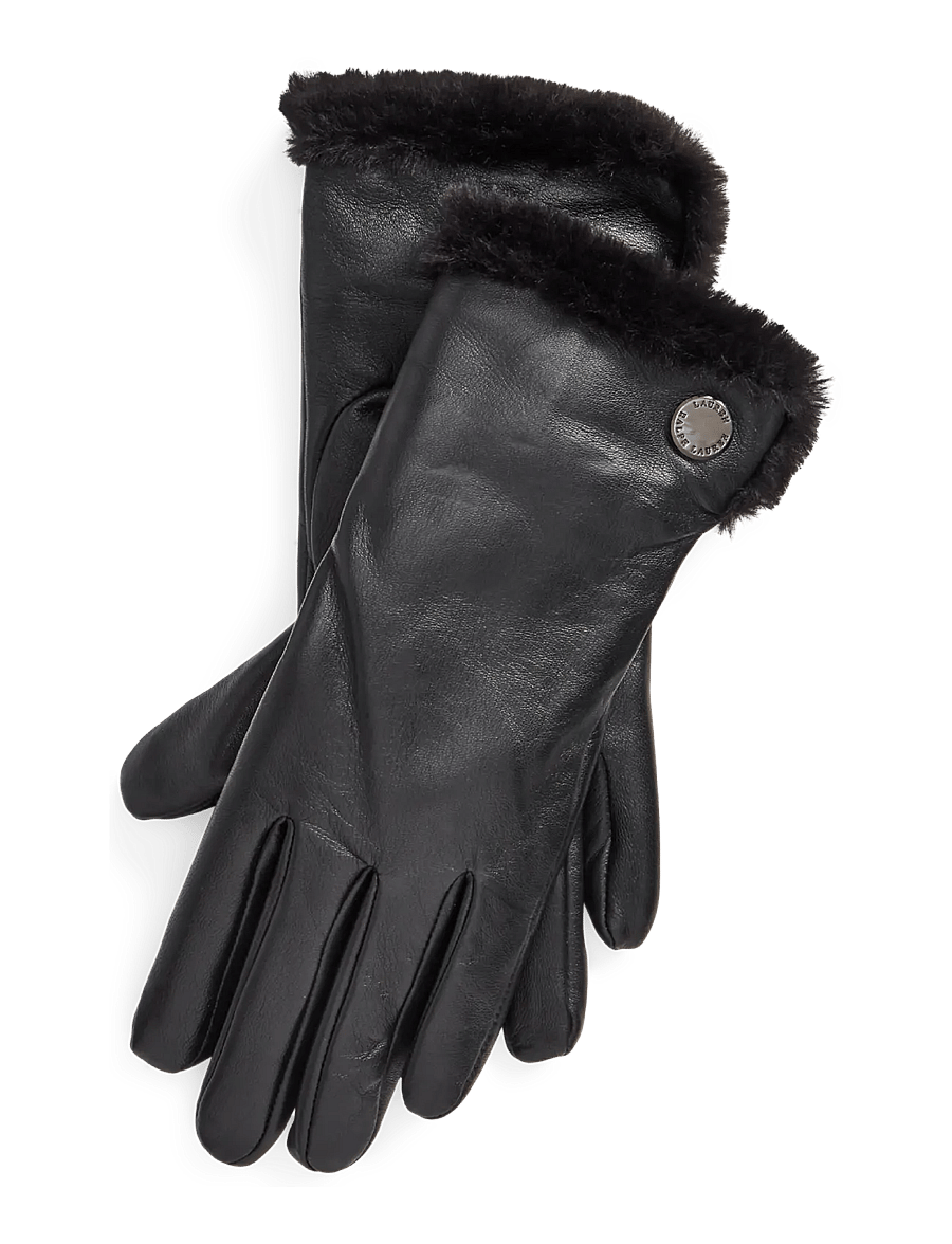 Lauren Ralph Lauren - Sheepskin Tech Gloves - fingervantar - black - 1