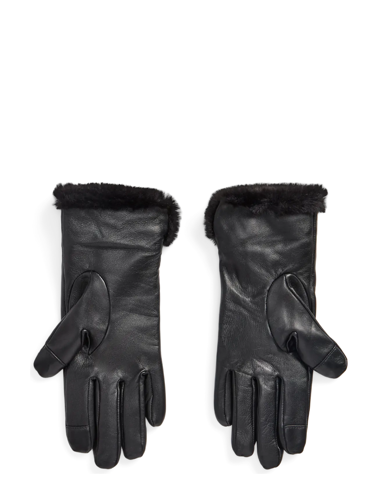 Lauren Ralph Lauren - Sheepskin Tech Gloves - fingervantar - black - 2