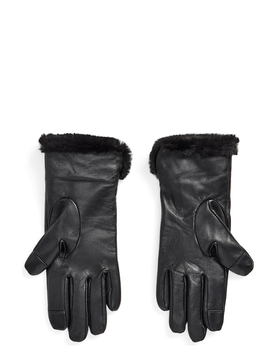 Lauren Ralph Lauren - Sheepskin Tech Gloves - fingervantar - black - 2