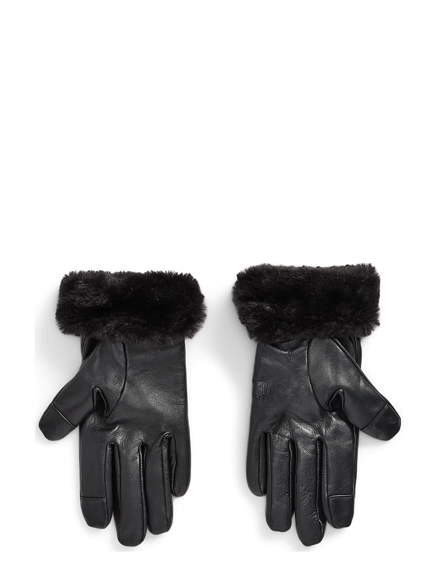 Lauren Ralph Lauren - Sheepskin Tech Gloves - fingervantar - black - 3
