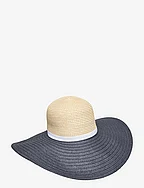 PAPER-COLOR SUNHAT - IVORY/NAVY