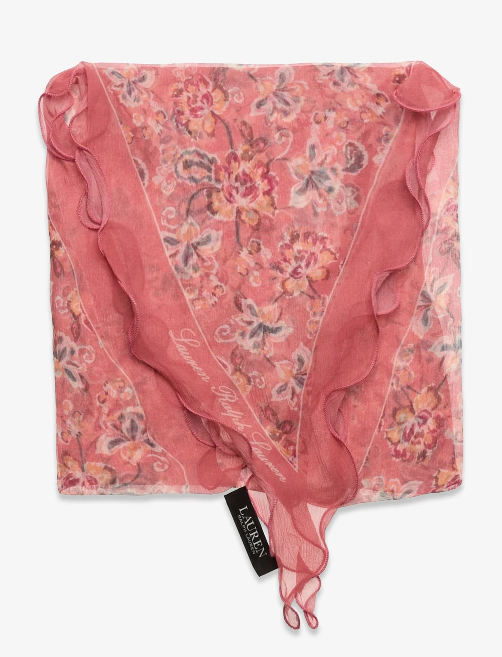 Lauren Ralph Lauren Floral Silk Twill Diamond Scarf Scarves Boozt