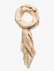 Lauren Ralph Lauren - Logo Cotton-Blend-Jacquard Scarf - tynde tørklæder - cream - 0
