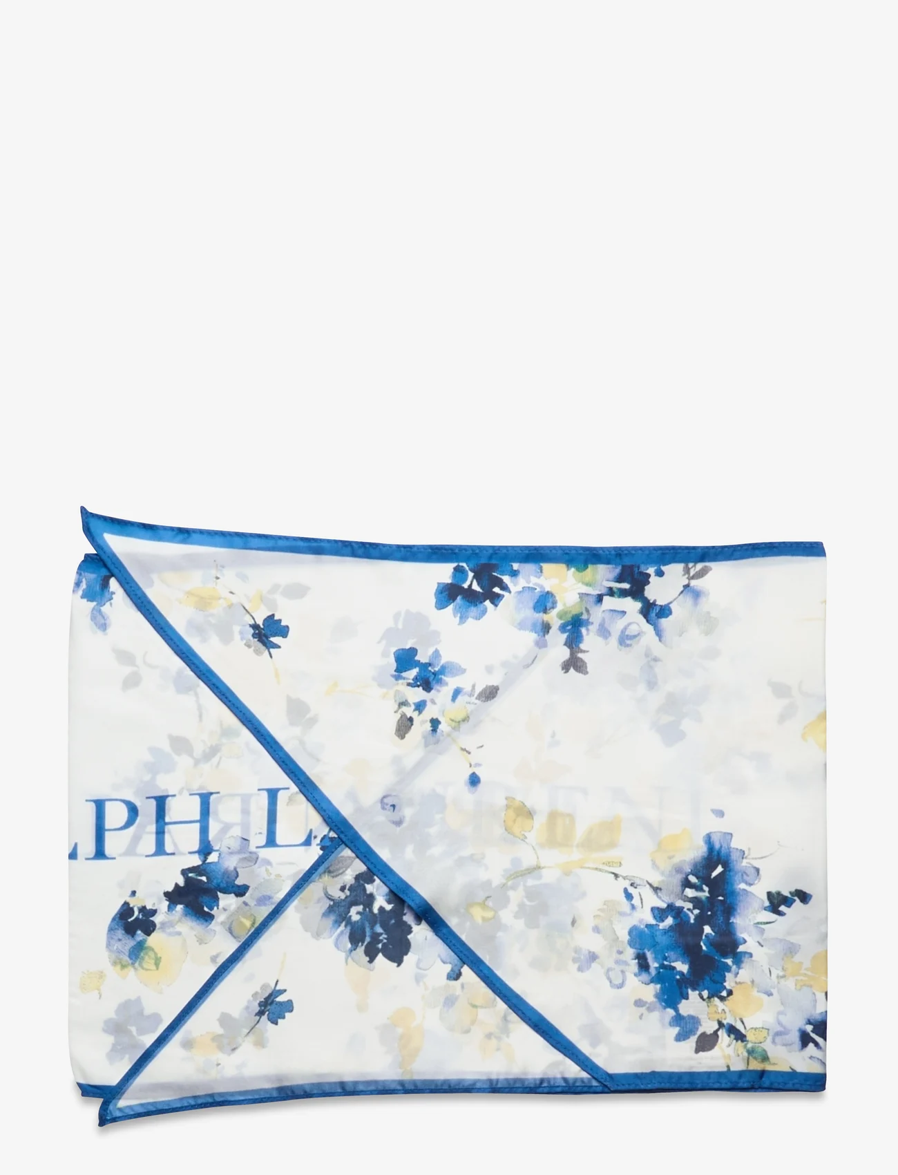 Lauren Ralph Lauren - Phylicia Floral Silk Twill Scarf - kevyet huivit - white - 1