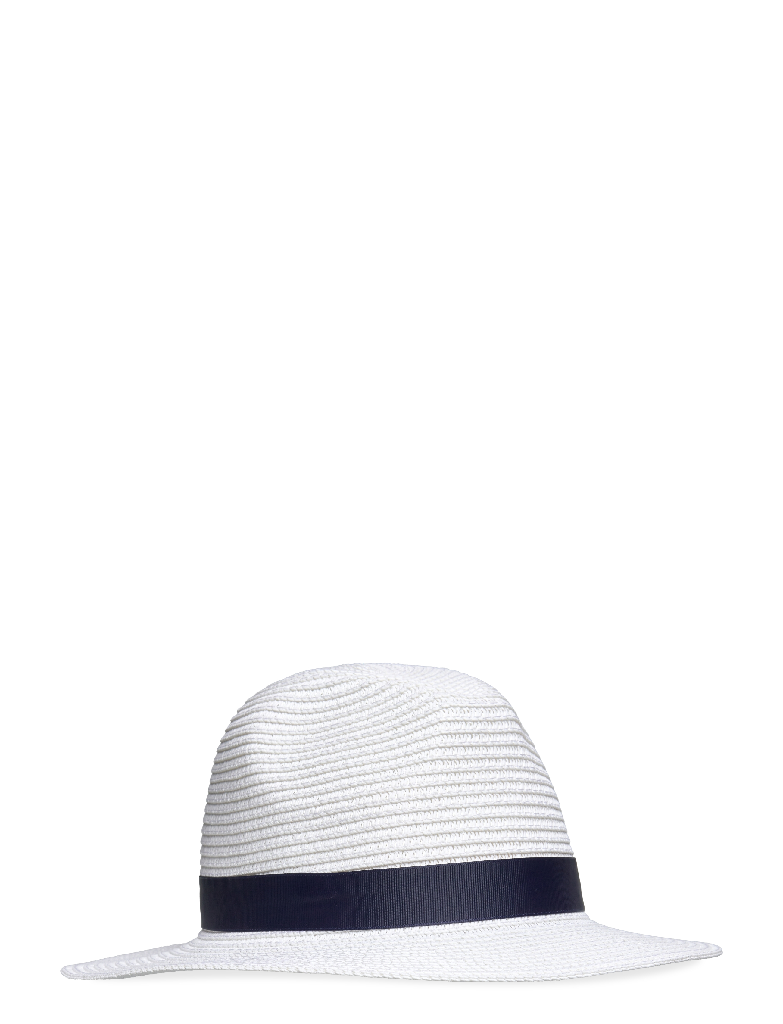 Packable Straw Fedora - BONE