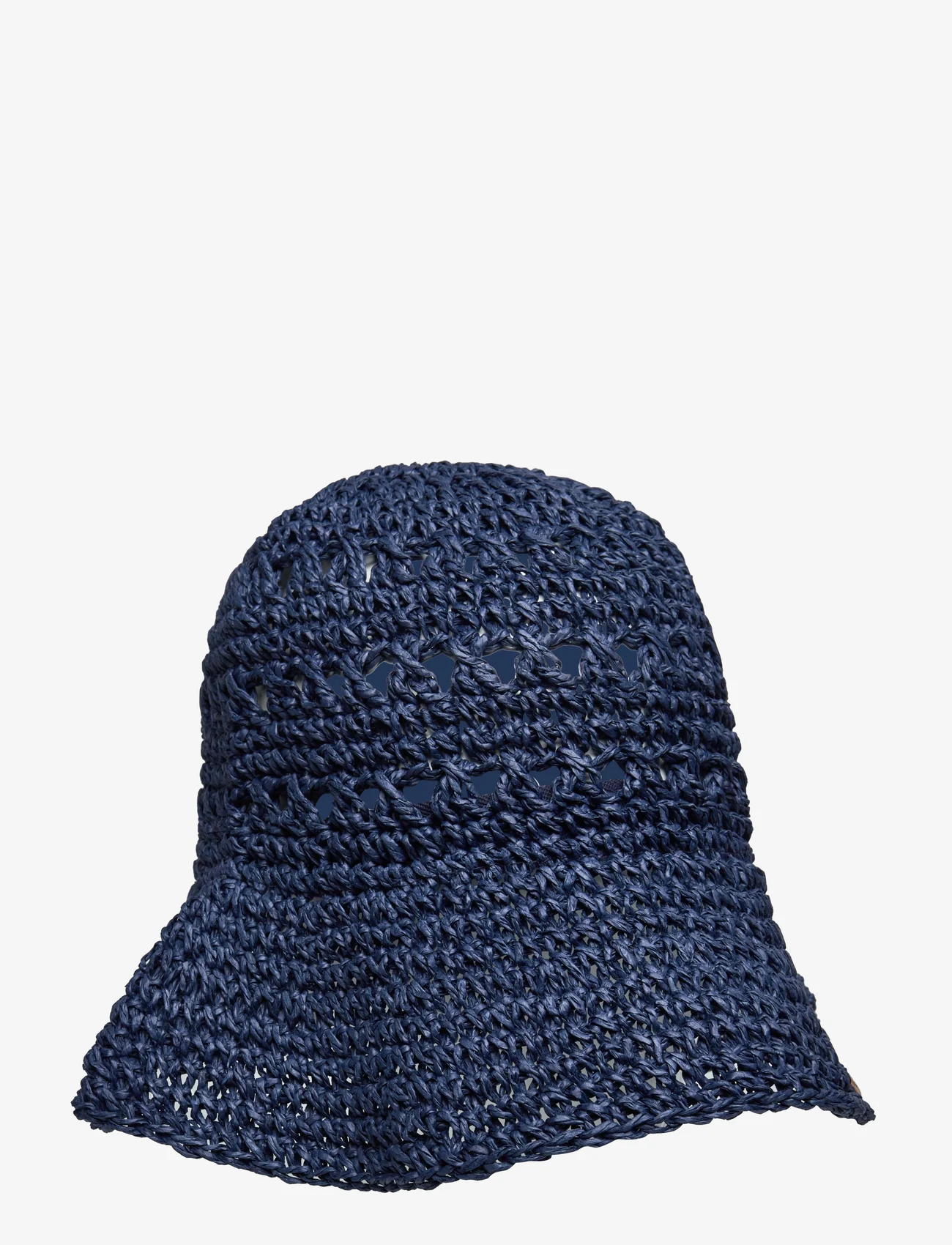 Lauren Ralph Lauren - Crocheted Straw Bucket Hat - stråhattar - indigo dusk - 0