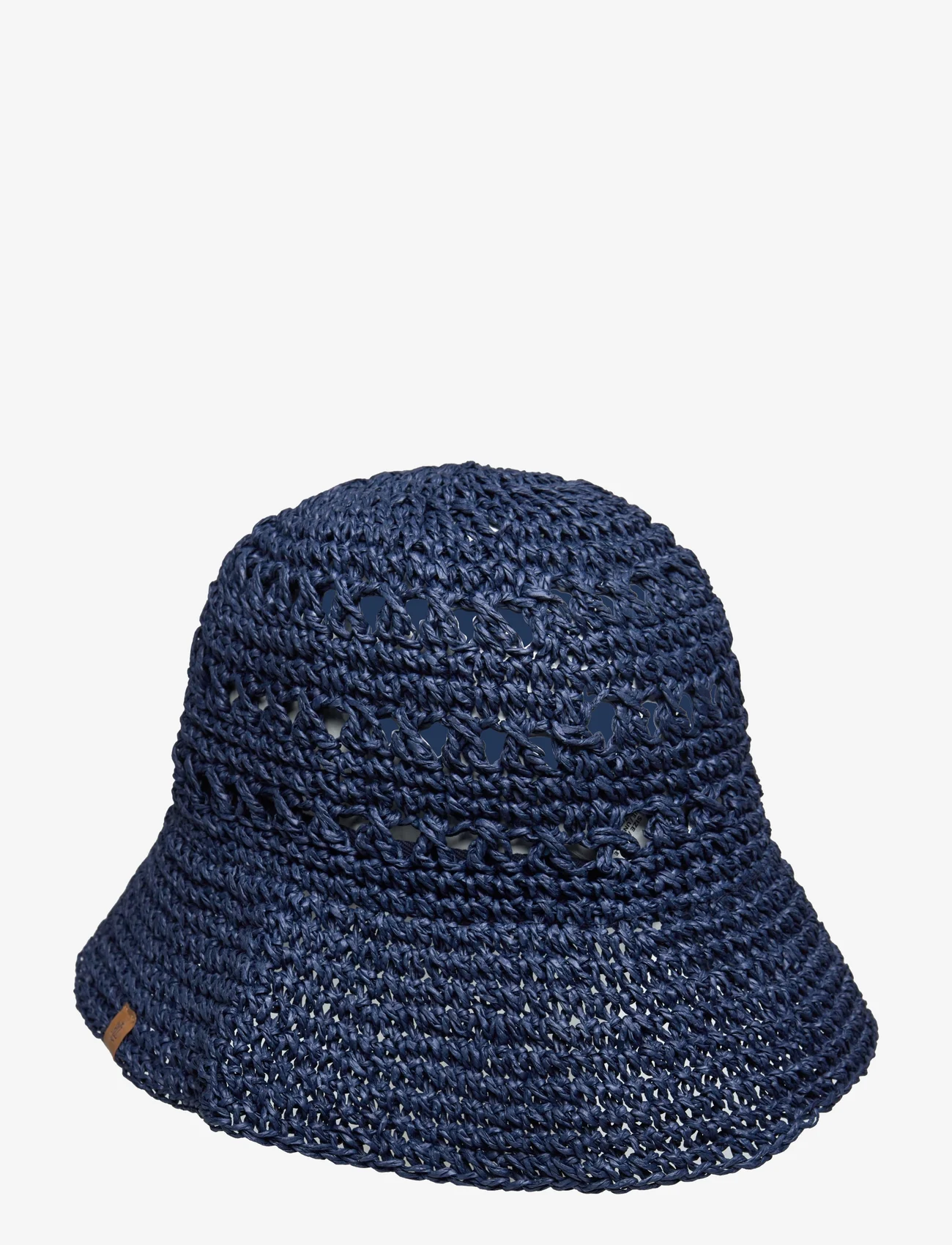 Lauren Ralph Lauren - Crocheted Straw Bucket Hat - straw hats - indigo dusk - 1