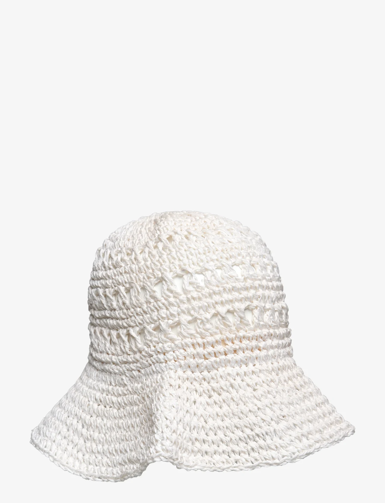 Lauren Ralph Lauren - Crocheted Straw Bucket Hat - stråhatte - silk white - 0
