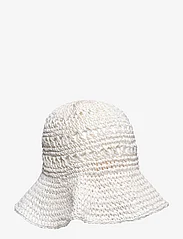 Lauren Ralph Lauren - Crocheted Straw Bucket Hat - stråhatte - silk white - 0