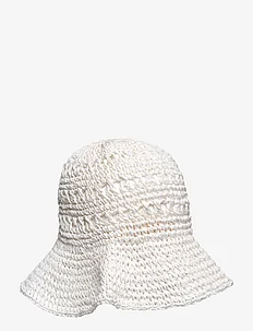 Crocheted Straw Bucket Hat, Lauren Ralph Lauren
