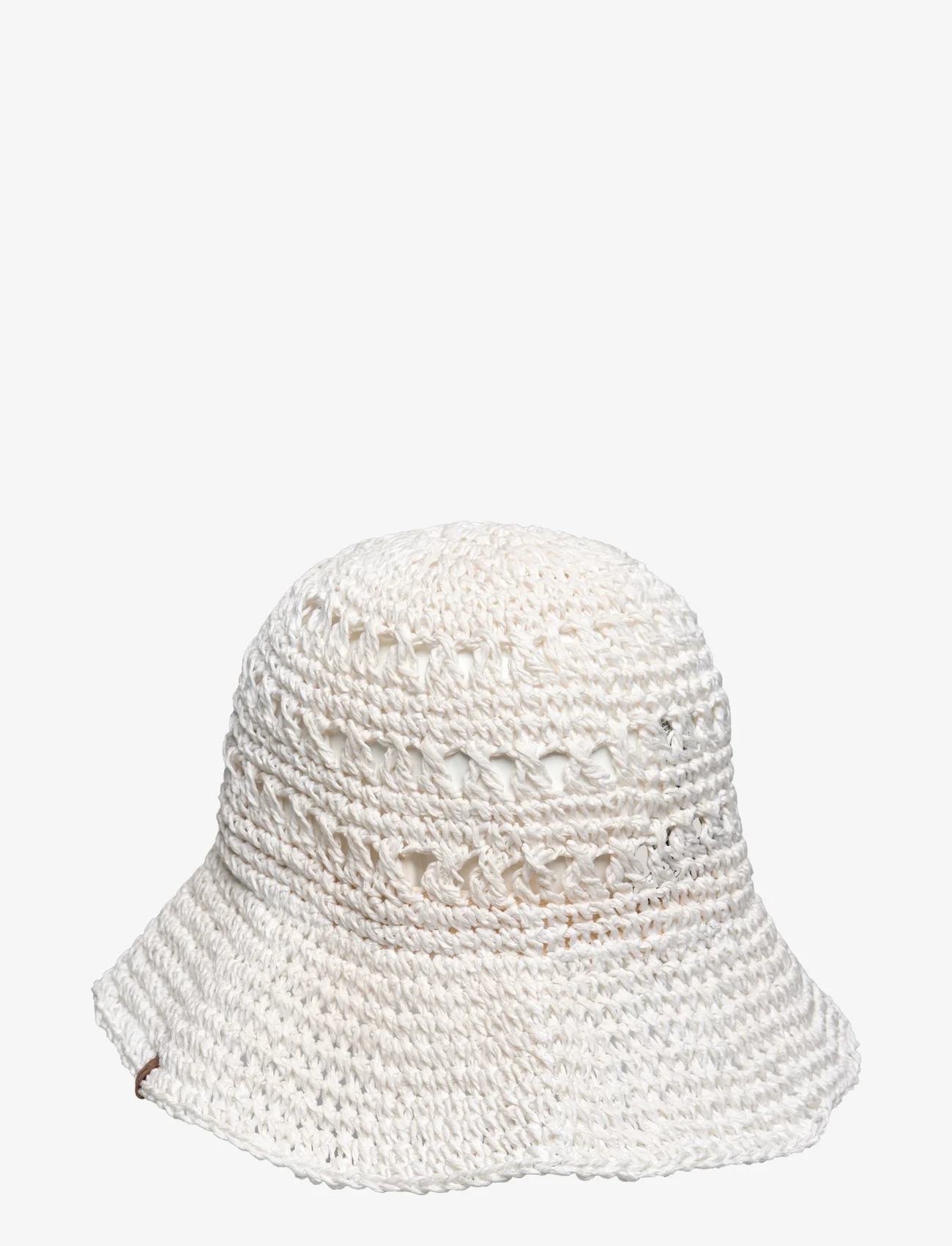 Lauren Ralph Lauren - Crocheted Straw Bucket Hat - stråhatte - silk white - 1