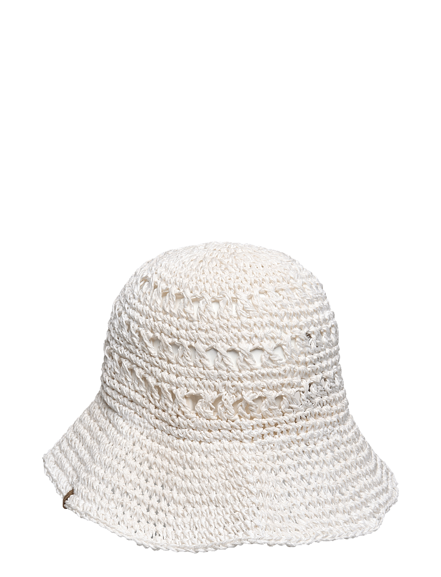 Lauren Ralph Lauren - Crocheted Straw Bucket Hat - silk white - 1