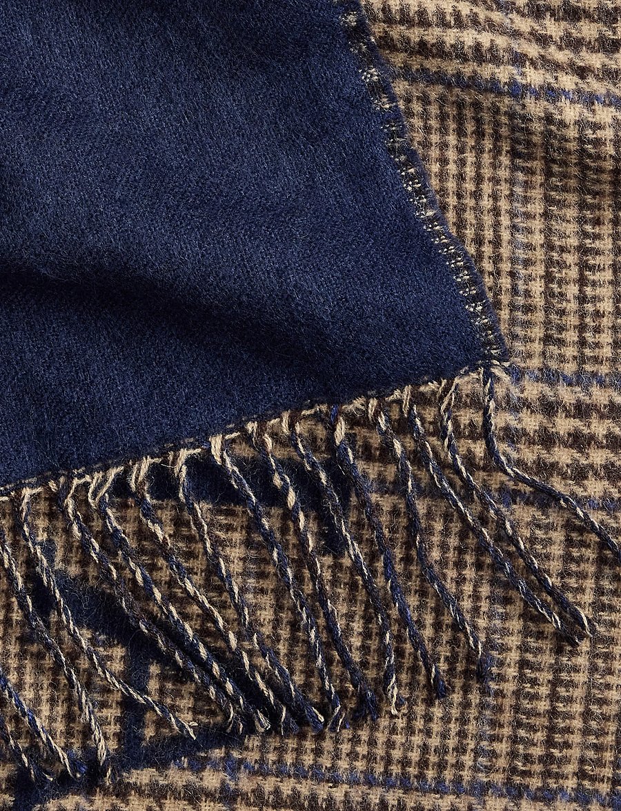 Lauren Ralph Lauren - Reversible Logo Jacquard Scarf - navy - 3