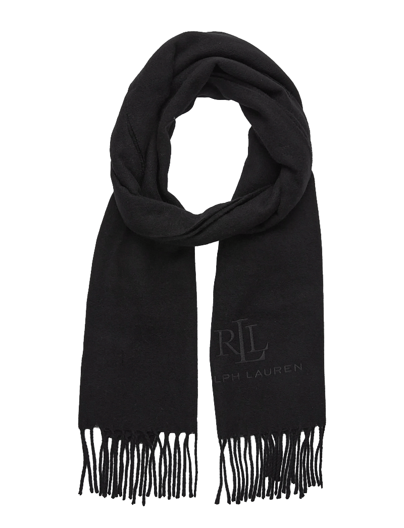 Lauren Ralph Lauren - Wool-Cashmere Herringbone Scarf - kashmir - black/black - 0