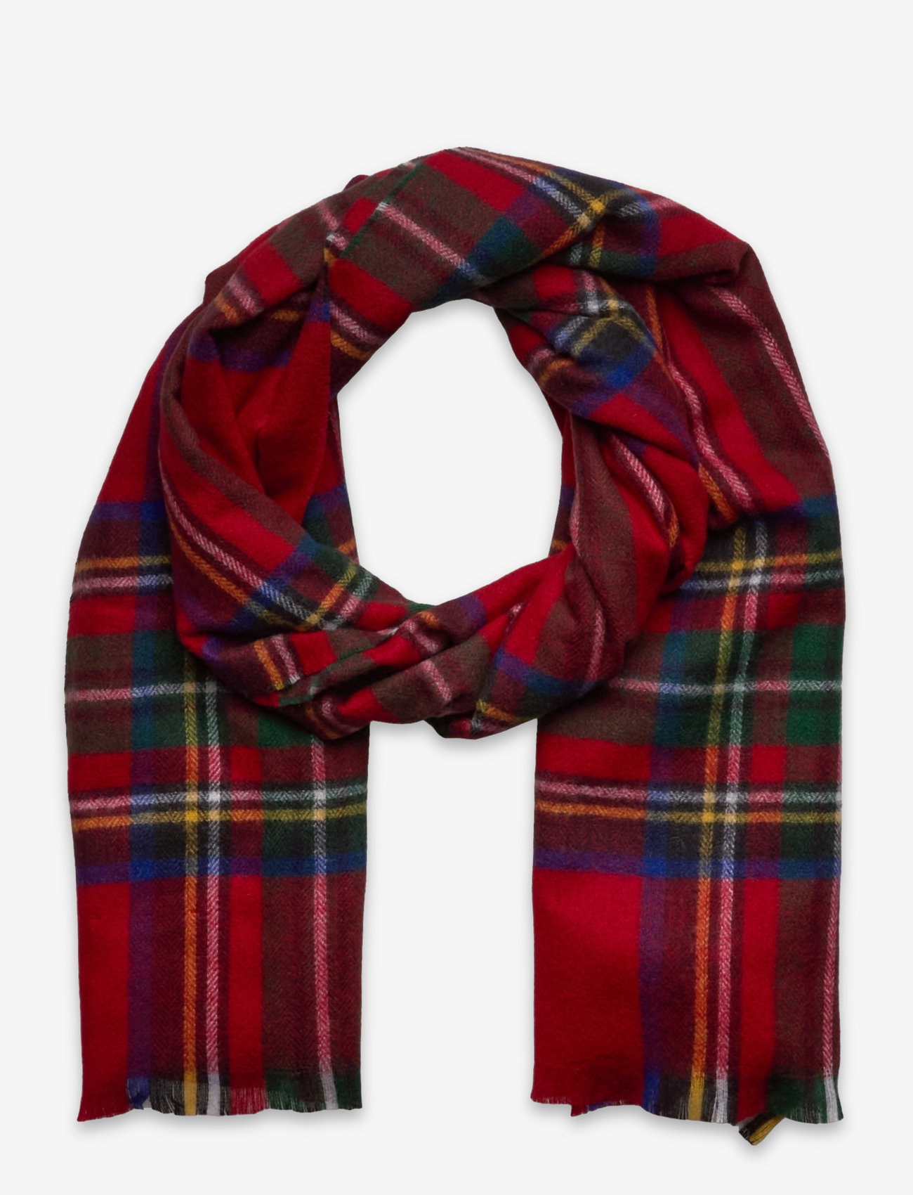 Lauren Ralph Lauren - Logo Jacquard Scarf & Beanie Set - winter scarves - royal stewart - 1