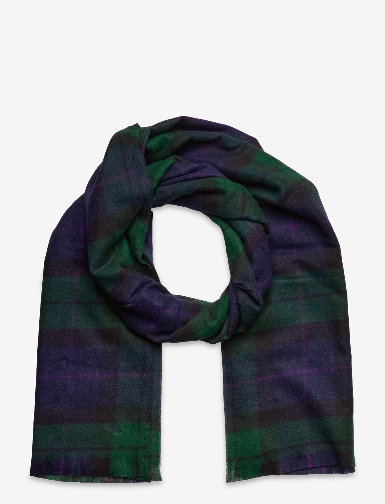 Lauren Ralph Lauren Plaid Scarf, Gloves, Beanie Set
