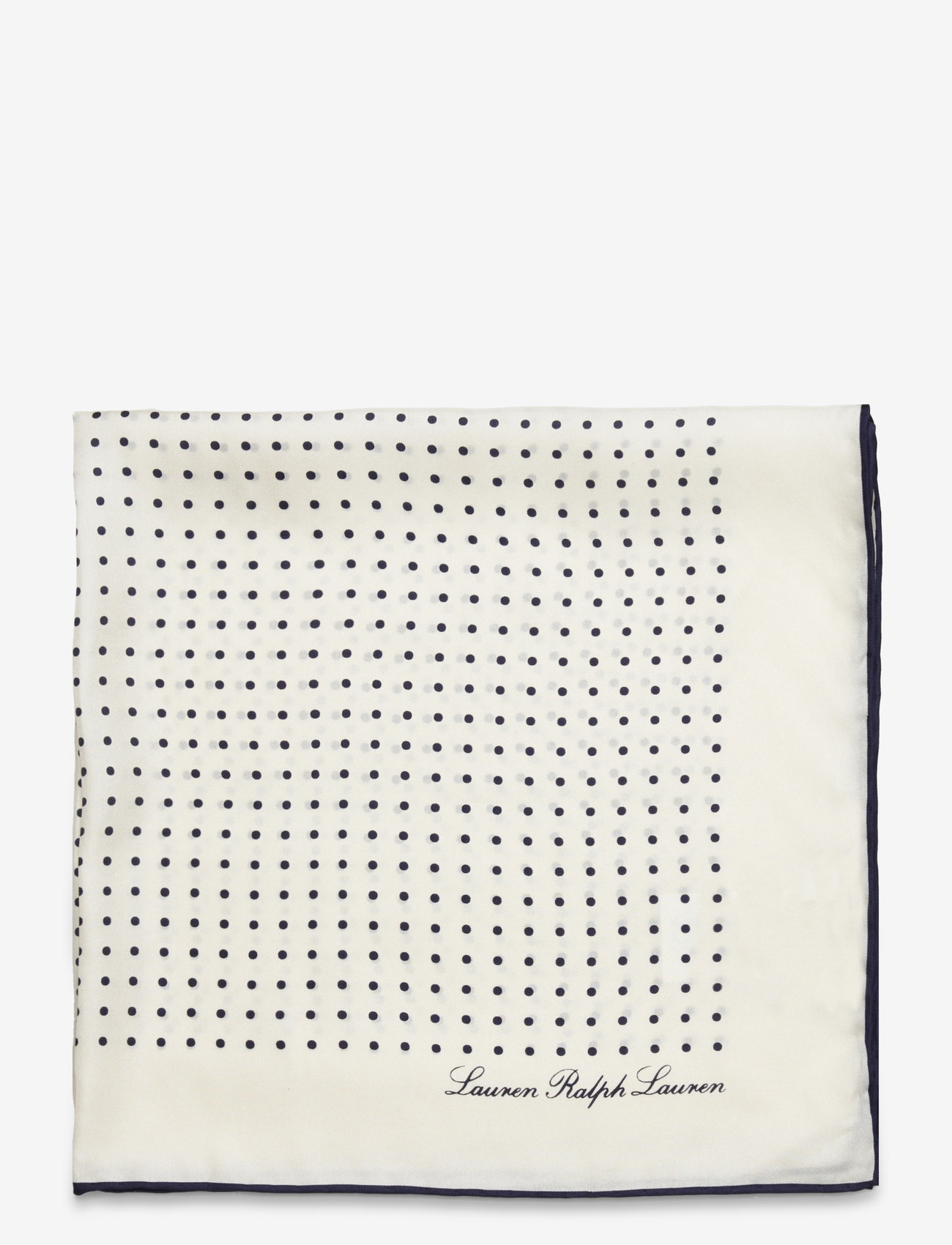 Lauren Ralph Lauren - Polka-Dot Silk Twill Square Scarf - cream - 1