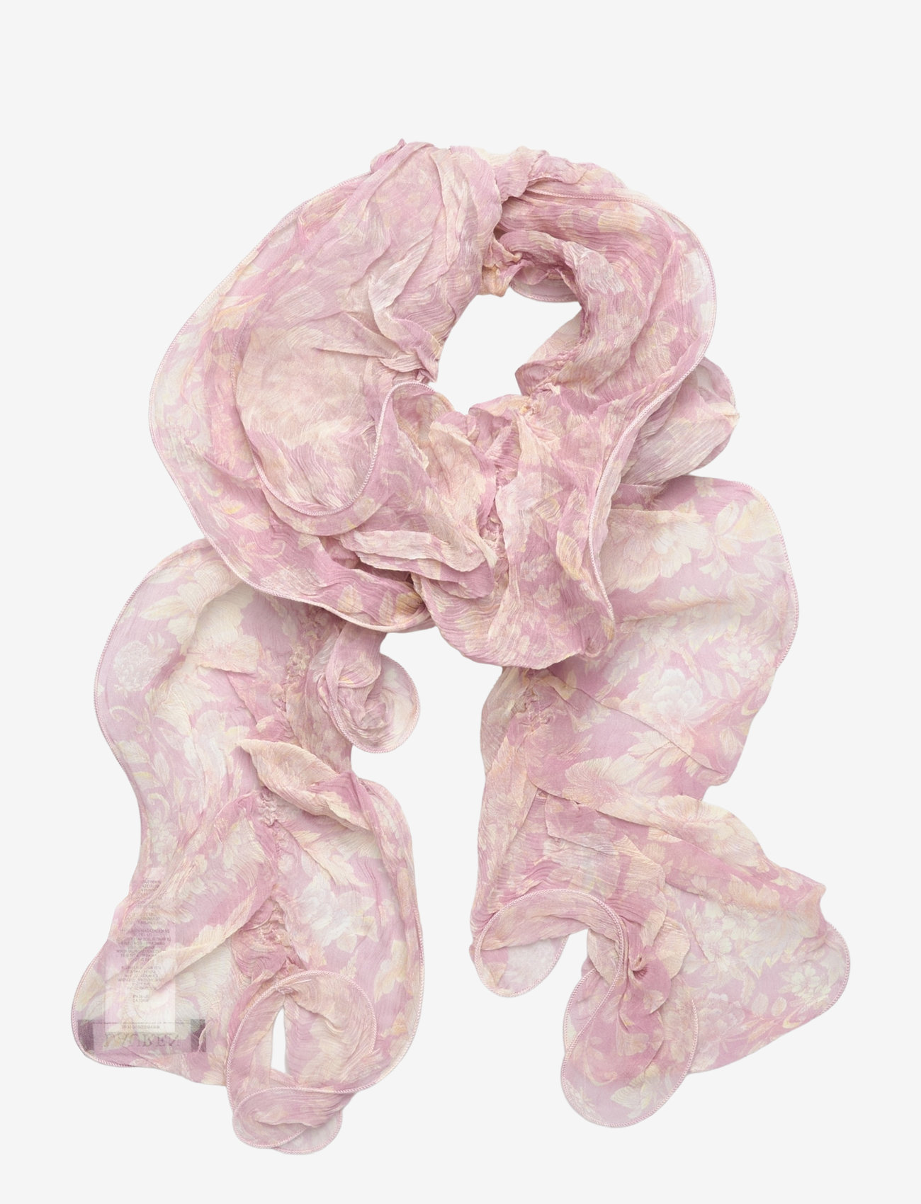 Lauren Ralph Lauren - Floral Ruffled Scarf - tynde tørklæder - rose mauve - 0