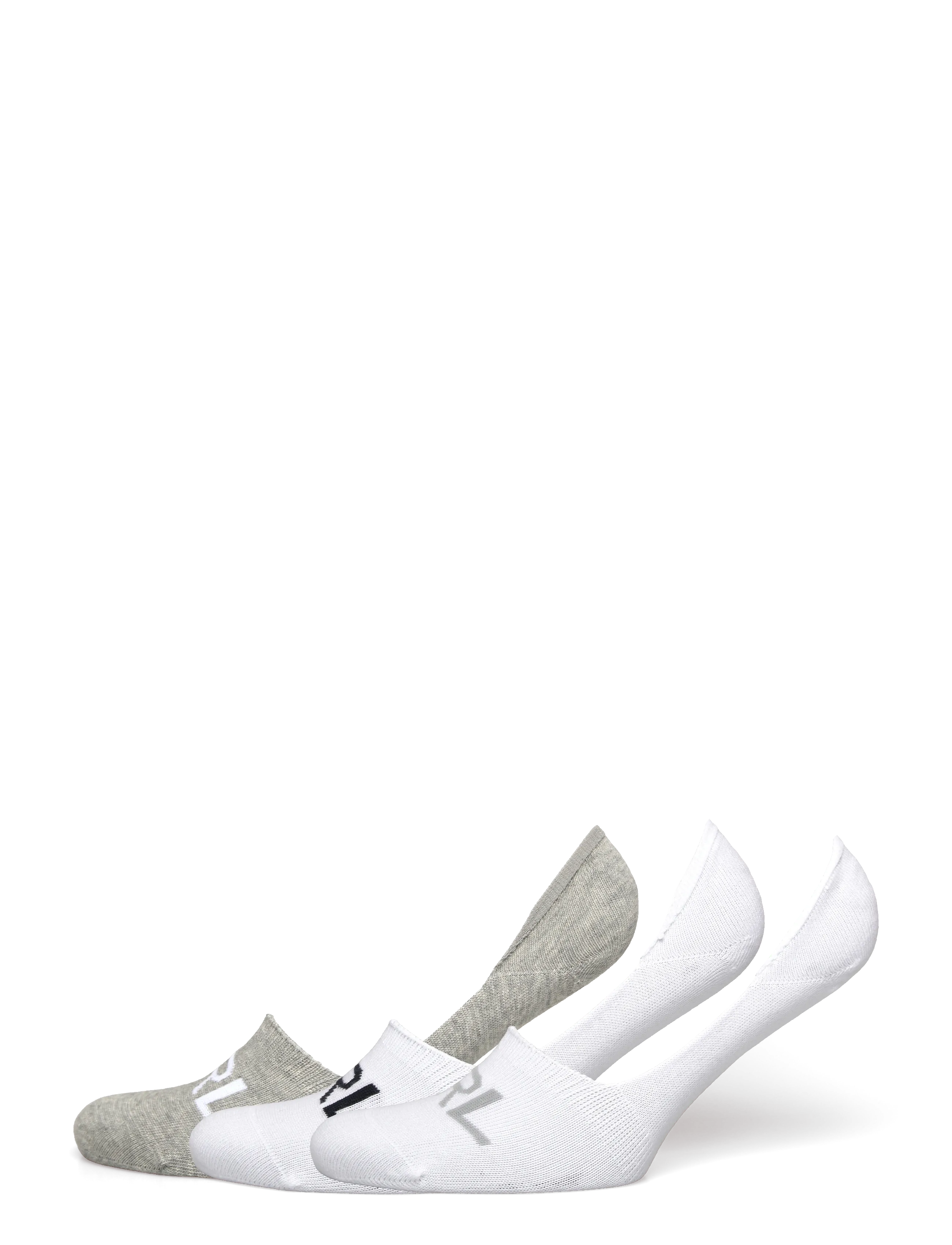 Lauren Ralph Lauren Logo Cotton-Blend Liner Sock 3-Pack - Lühikese säärega sokid - WHITE GREY H WHIT / grey