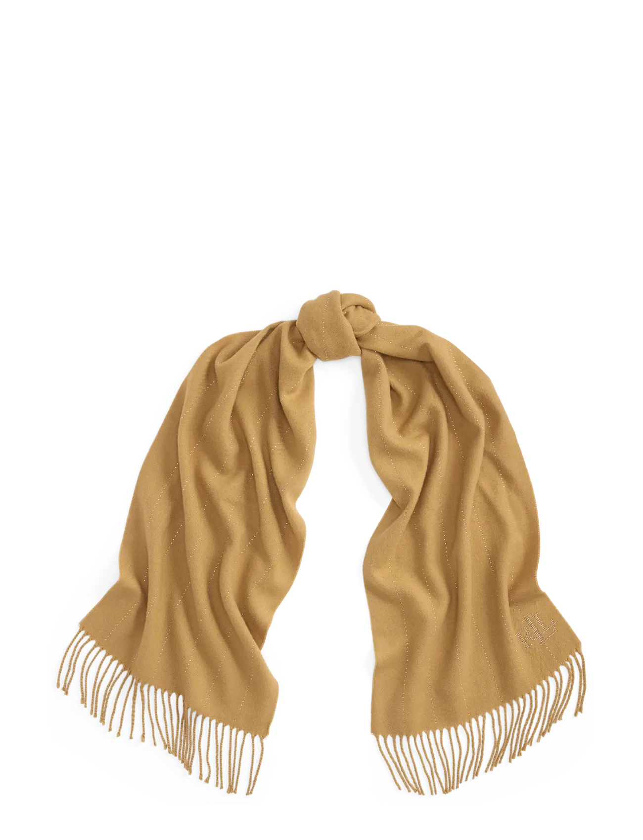 Lauren Ralph Lauren Pinstripe-Embellished Wrap Scarf - Lauren Ralph Lauren - LAUREN CAMEL / beige