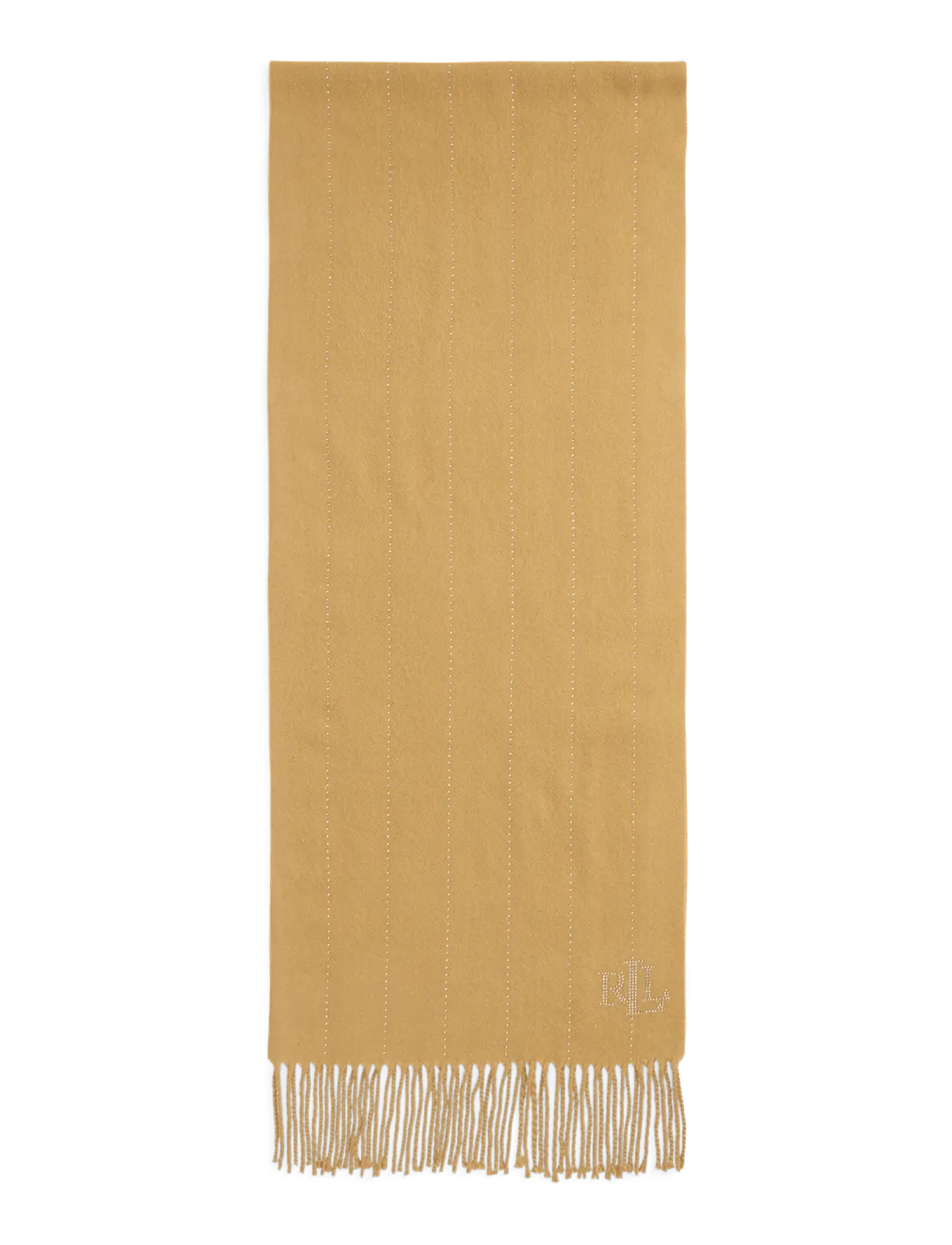 Lauren Ralph Lauren - Pinstripe-Embellished Wrap Scarf - lauren camel - 2