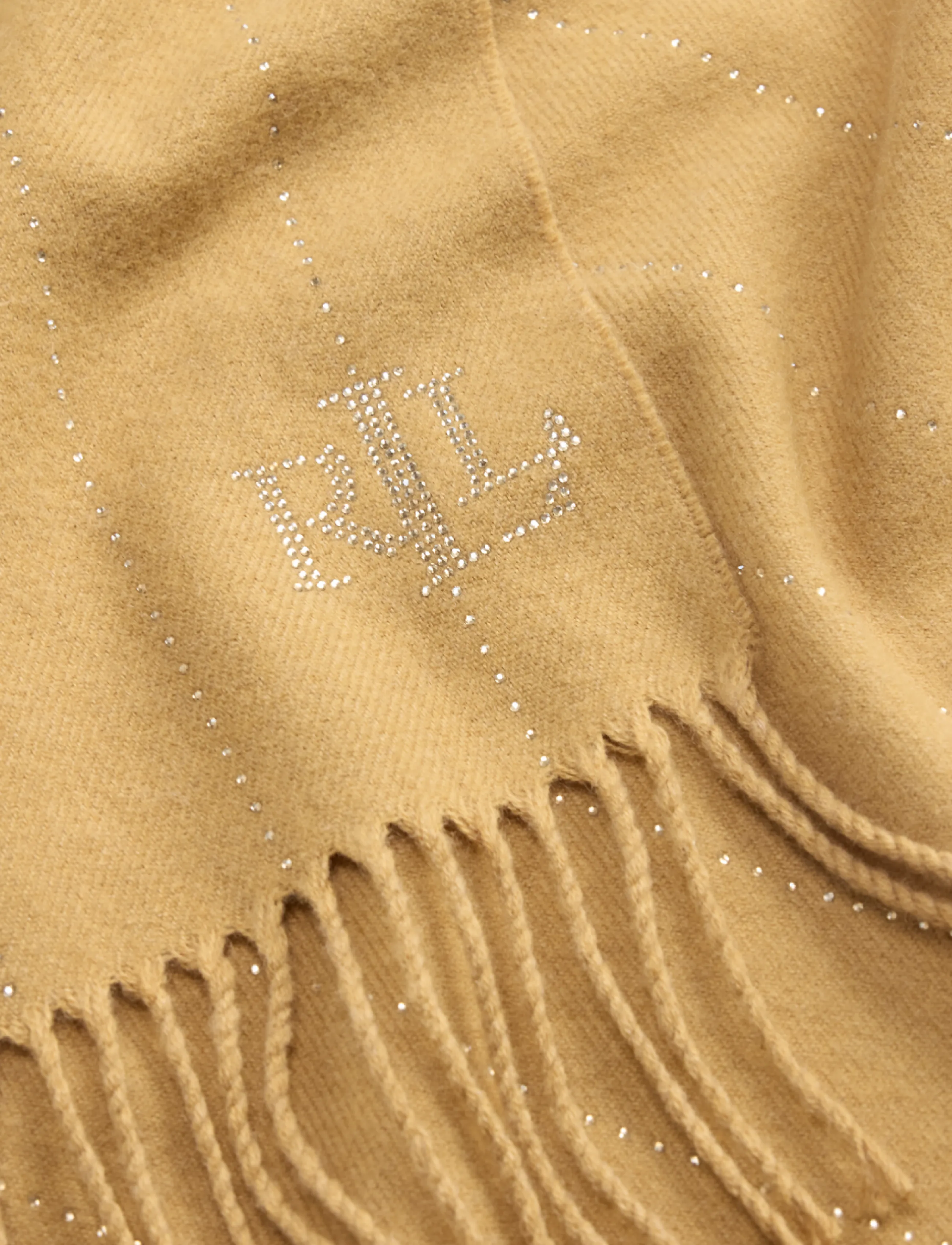 Lauren Ralph Lauren - Pinstripe-Embellished Wrap Scarf - lauren camel - 3