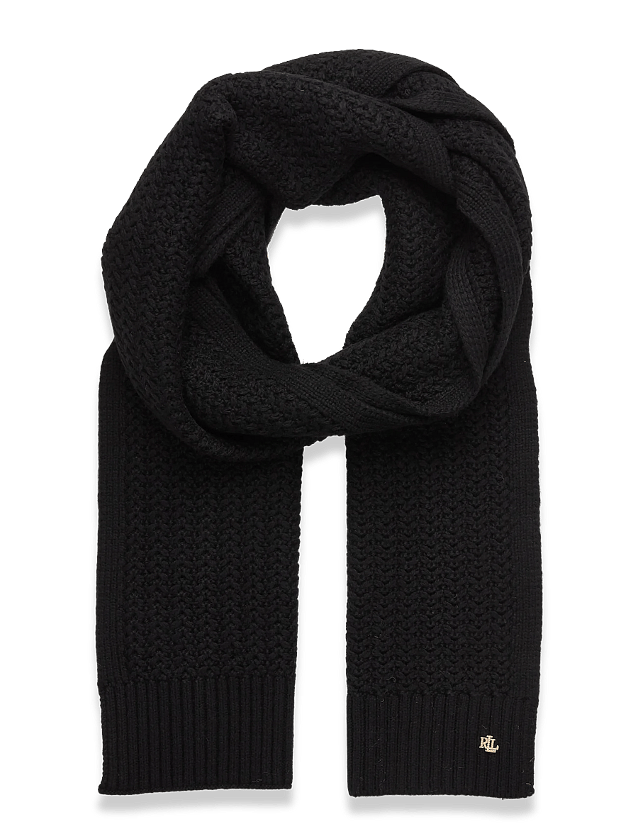 Lauren Ralph Lauren - POLYESTER BLEND-KNT BRT SCF GLV GTS - talvesallid - black - 3