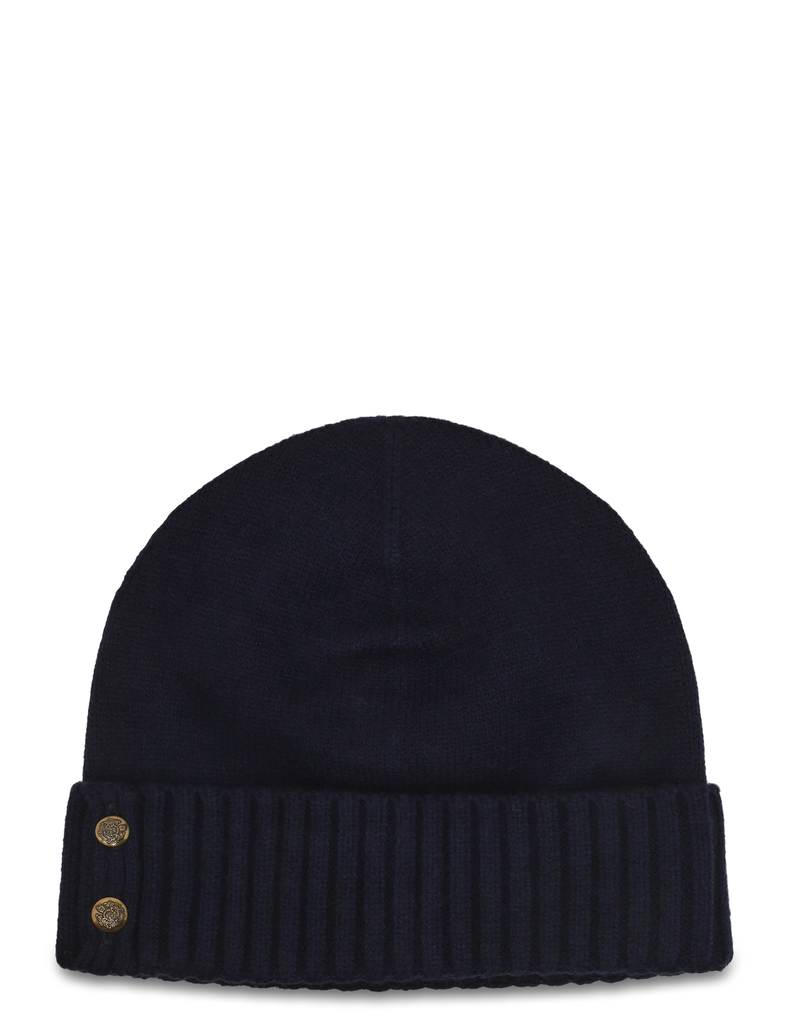 Lauren Ralph Lauren WOOL BLEND-CREST KNIT BEANIE - Accessories - NAVY / navy