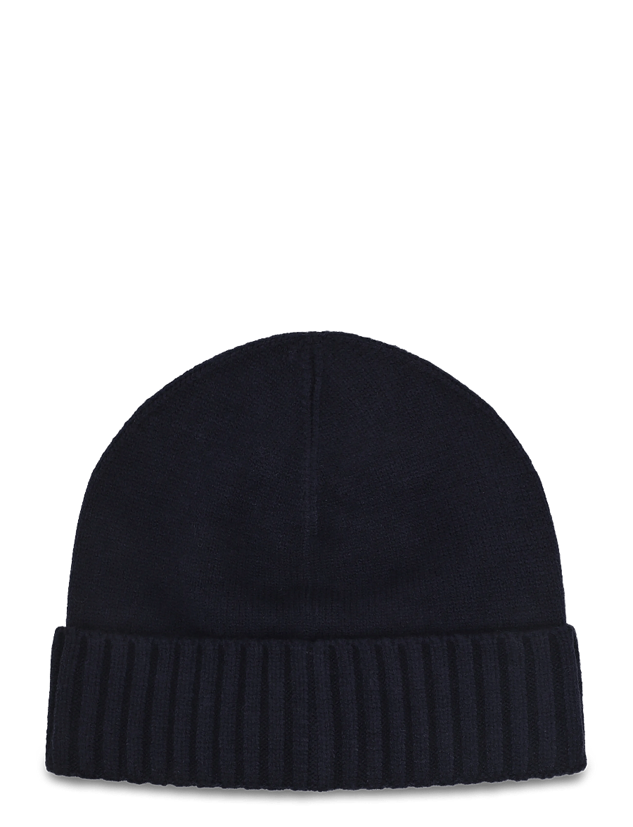 Lauren Ralph Lauren - WOOL BLEND-CREST KNIT BEANIE - mützen - navy - 1