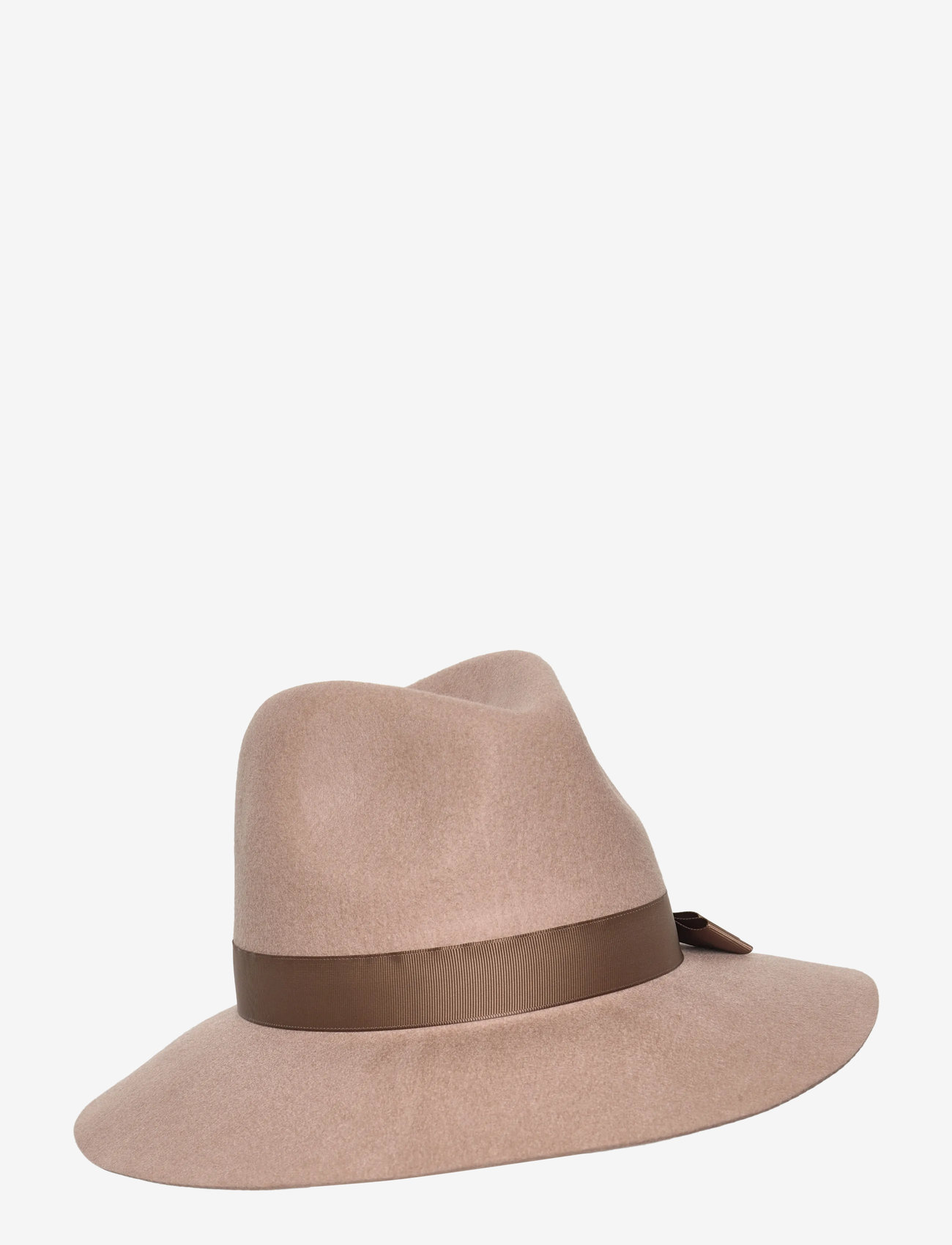 Lauren Ralph Lauren - Bow-Trim Wool Felt Fedora - hats - taupe - 0