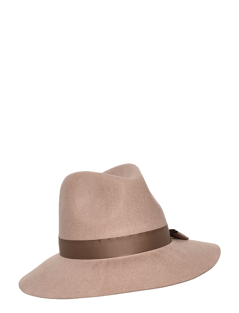 Lauren Ralph Lauren - Bow-Trim Wool Felt Fedora - hats - taupe - 0