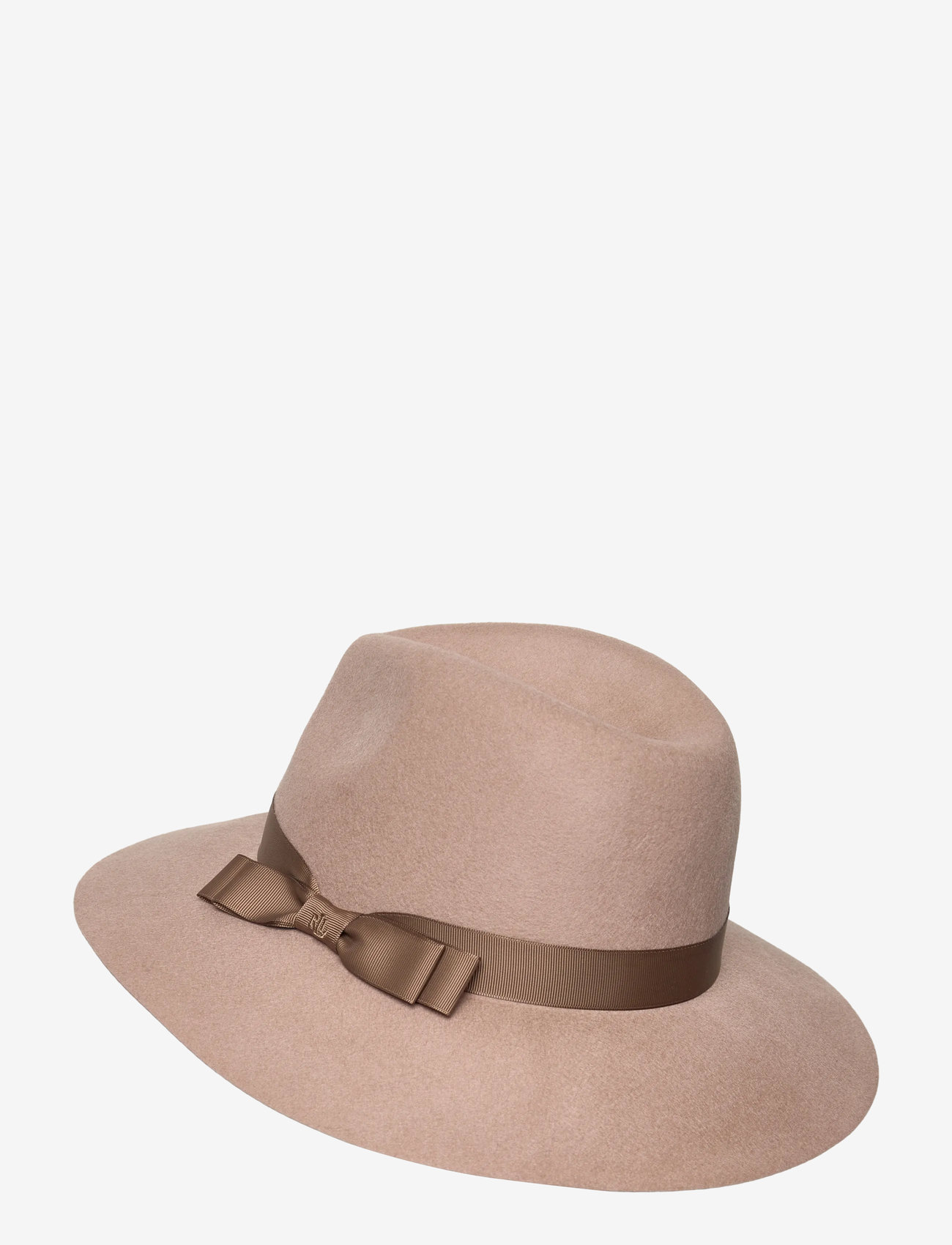 Lauren Ralph Lauren - Bow-Trim Wool Felt Fedora - hats - taupe - 1