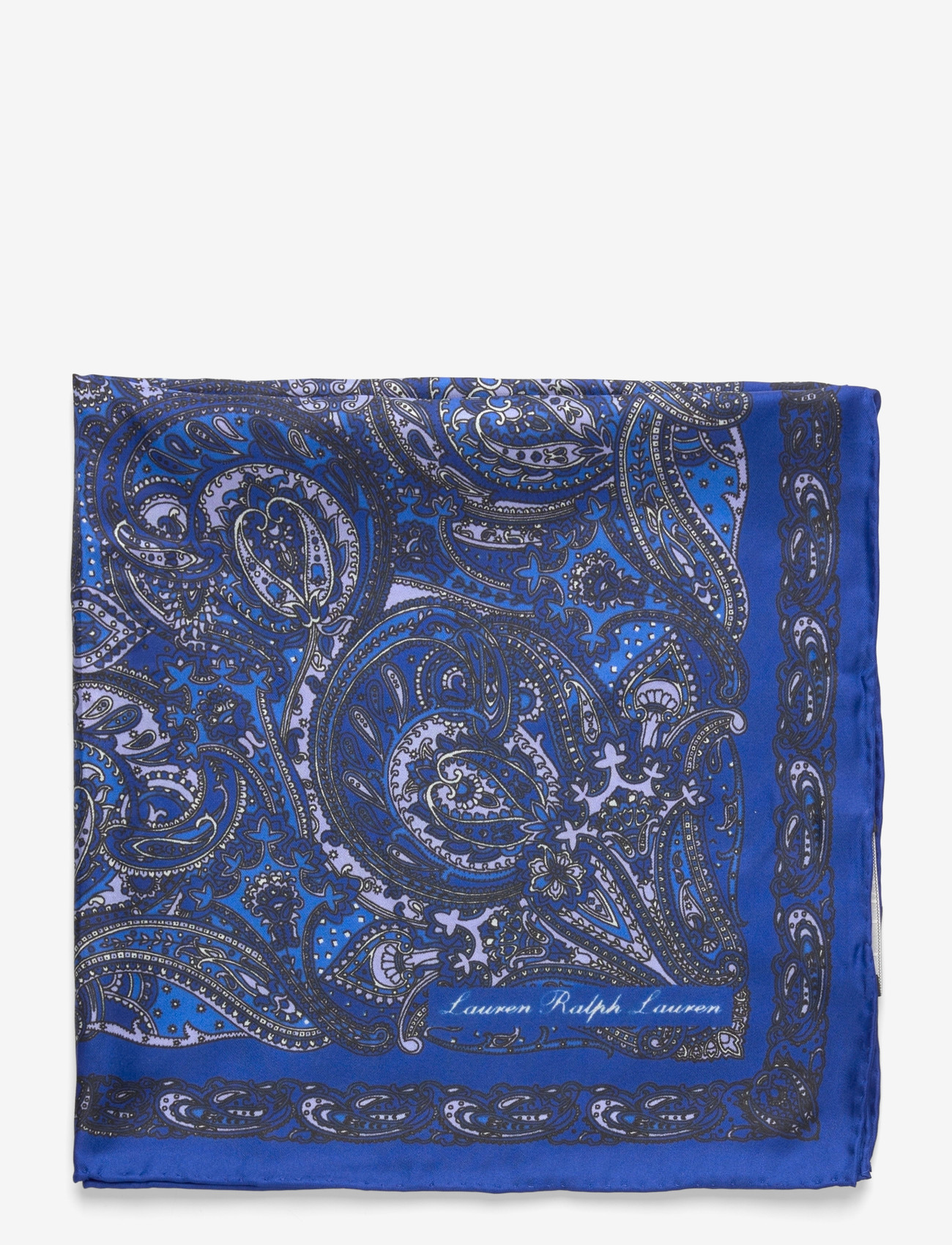 Lauren Ralph Lauren - Paisley Sandwashed Silk Bandanna - alltags-style - navy - 1