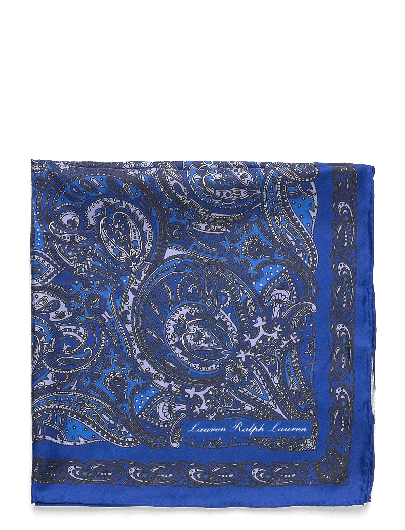 Lauren Ralph Lauren - Paisley Sandwashed Silk Bandanna - alltags-style - navy - 1