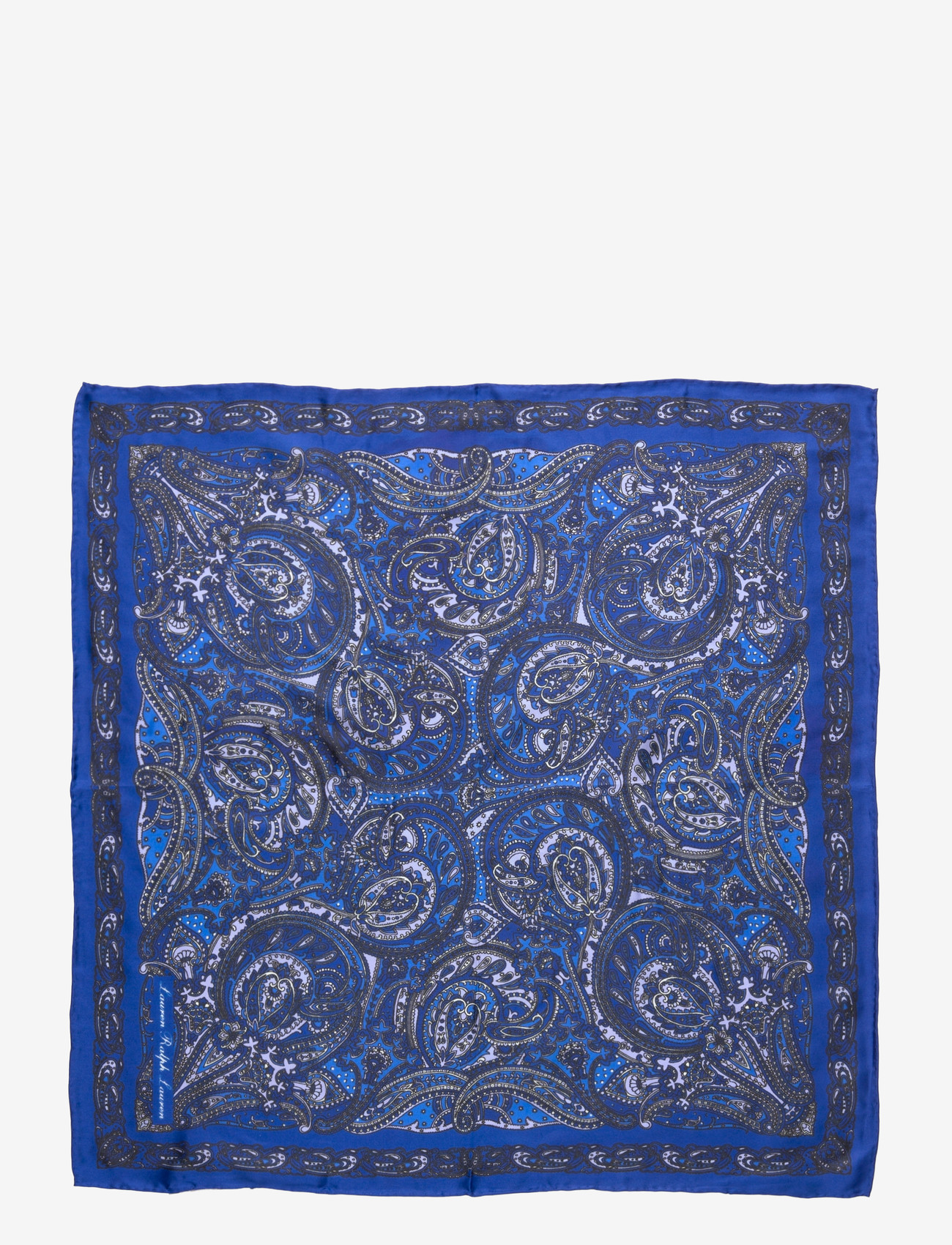Lauren Ralph Lauren - Paisley Sandwashed Silk Bandanna - alltags-style - navy - 2
