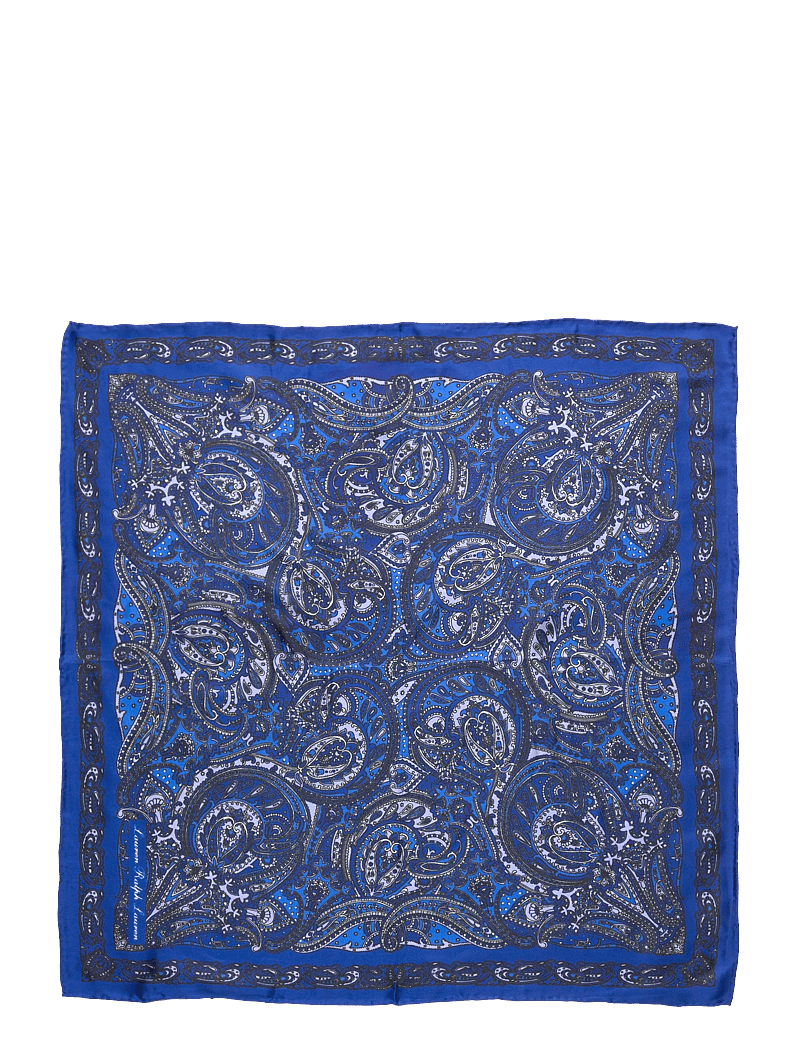 Lauren Ralph Lauren - Paisley Sandwashed Silk Bandanna - alltags-style - navy - 2