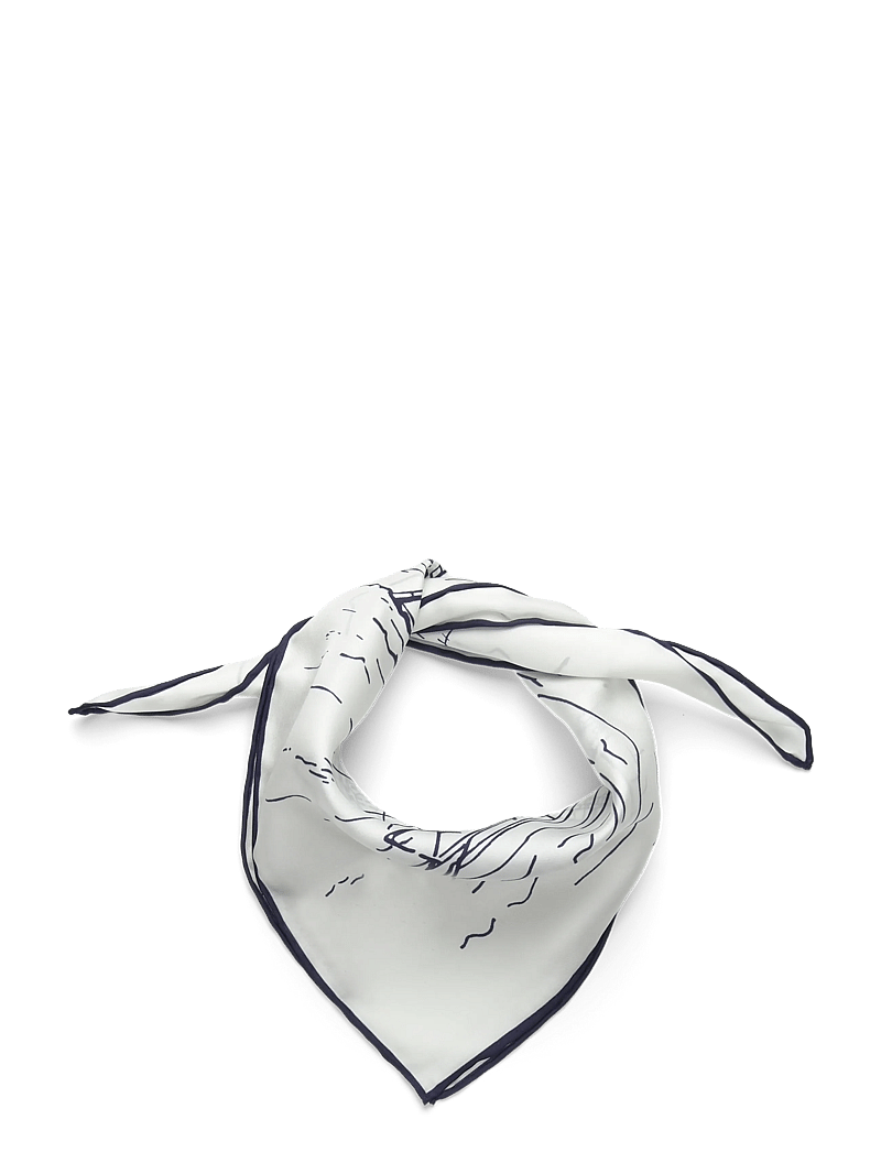 Lauren Ralph Lauren - Landscape-Print Silk Square Scarf - alltags-style - navy - 0